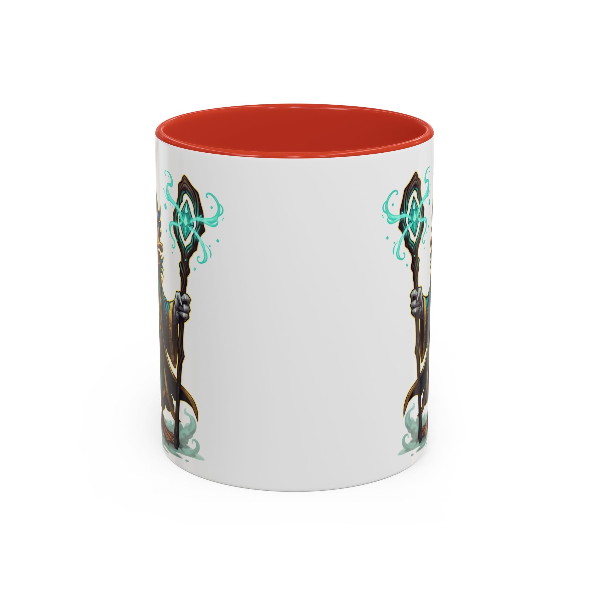 Mage Duck Coffee Mug — Fantasy Wizard Duck Illustration Accent Mug (11/15oz)