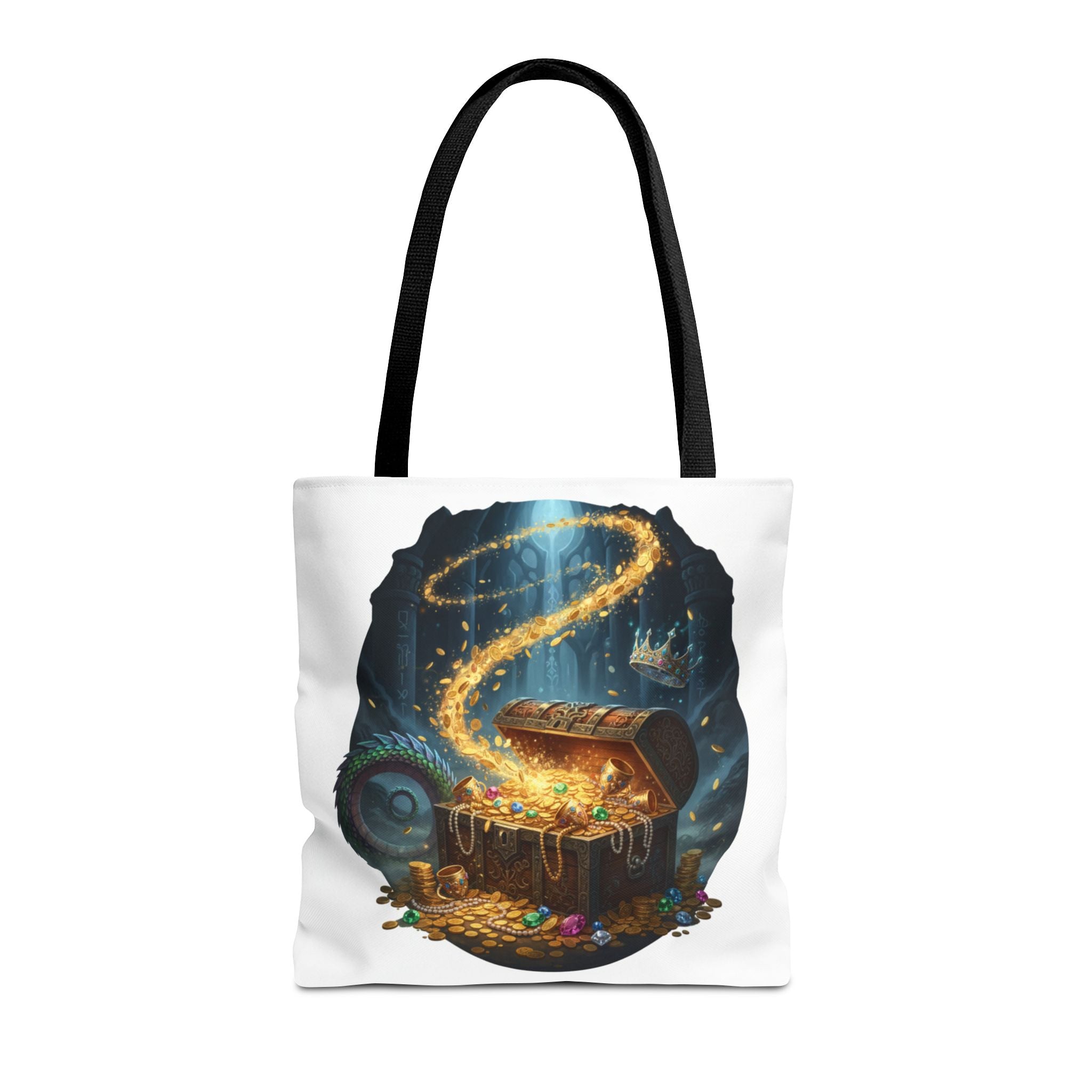 Magic Treasure Chest Tote Bag — Fantasy Pirate Gold Illustration Tote