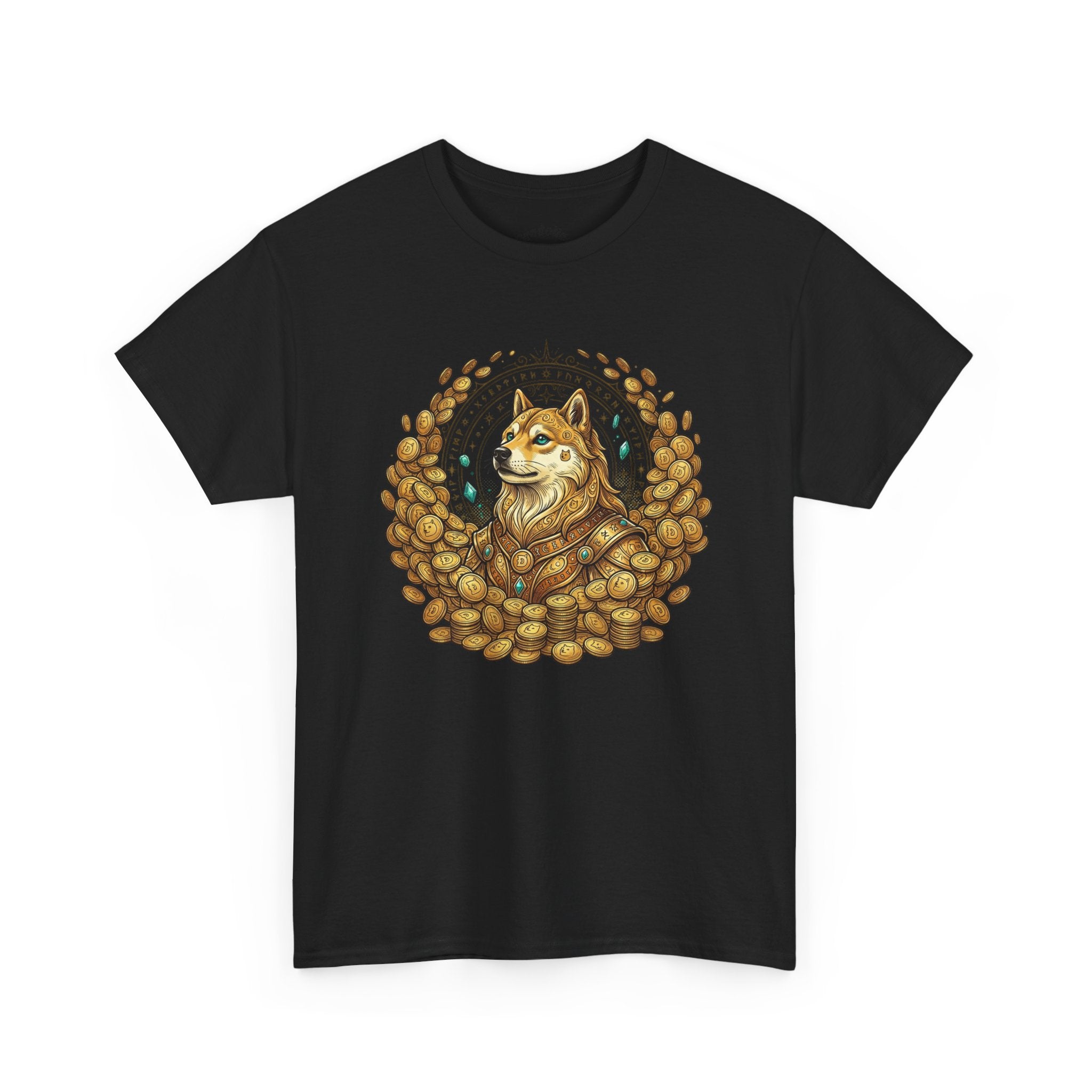 Shiba Inu Coffee Beans T‑Shirt — Cute Dog Cafe Tee