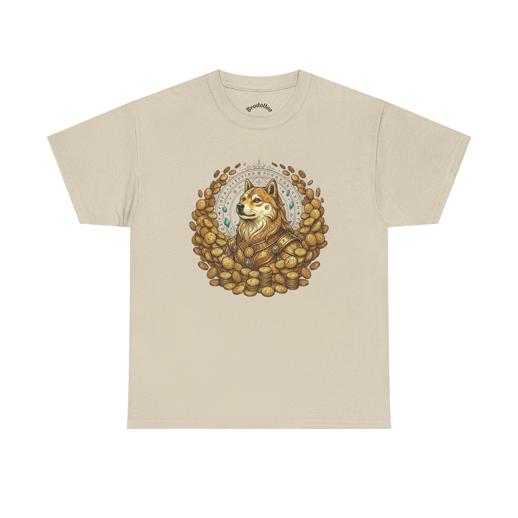 Shiba Inu Coffee Beans T‑Shirt — Cute Dog Cafe Tee