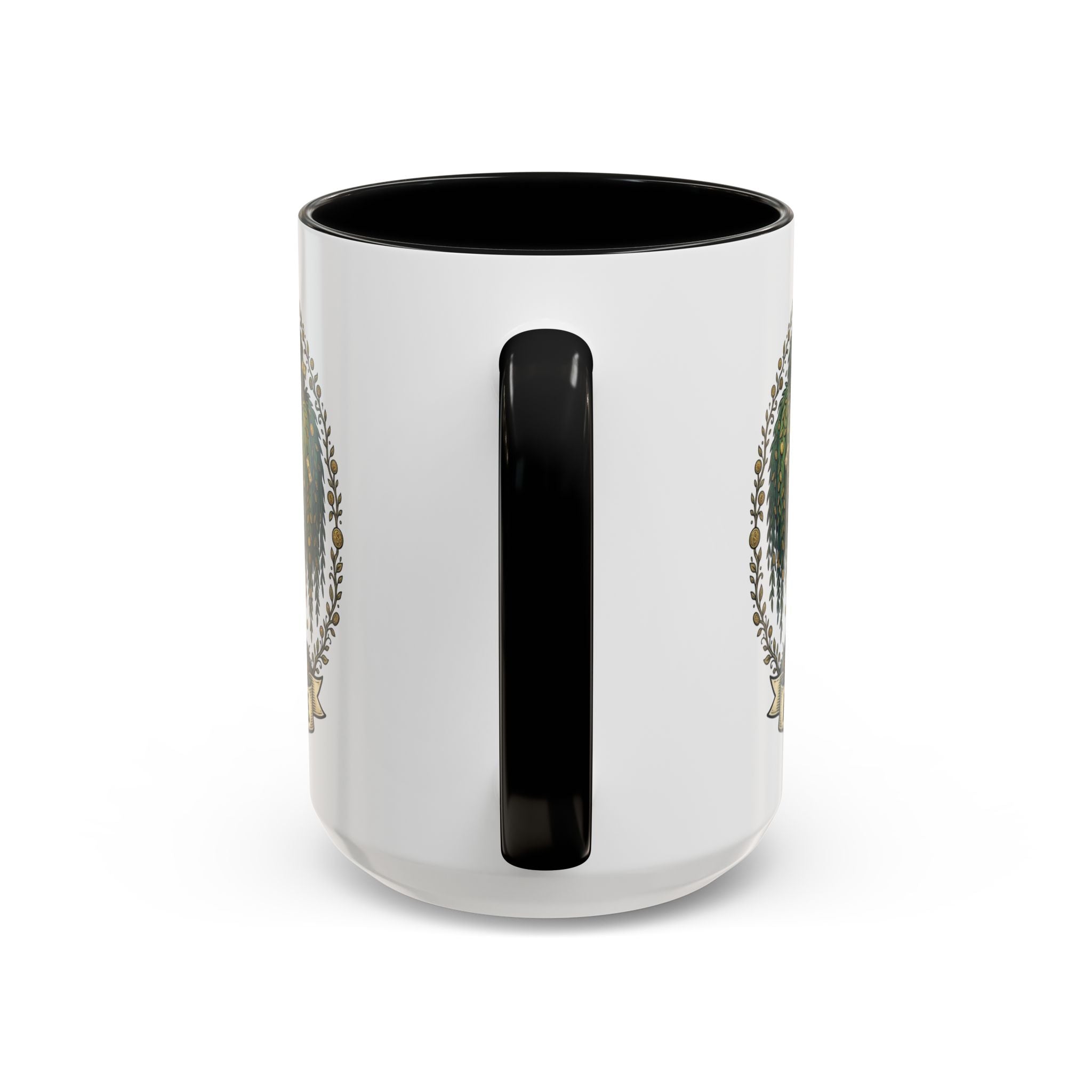 Money Tree Accent Coffee Mug — Inspirational 11/15oz Ceramic Mug with "Money Tree" Design