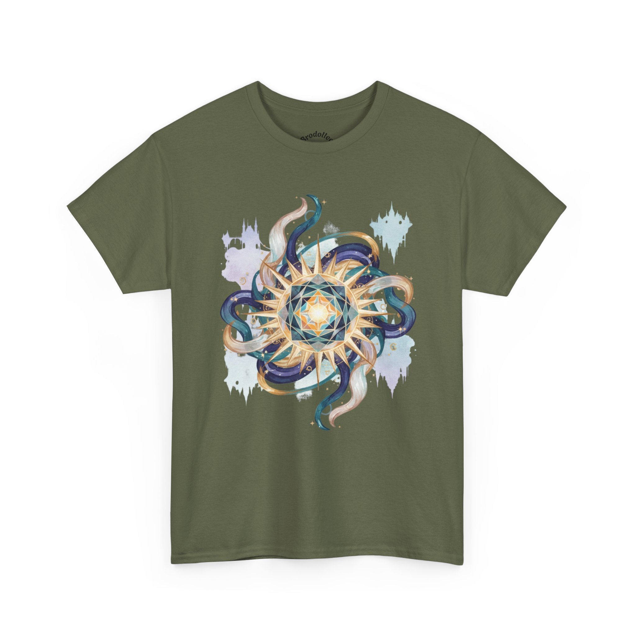 Sunburst Octopus Graphic Tee — Nautical Mystic Sea Creature T-Shirt