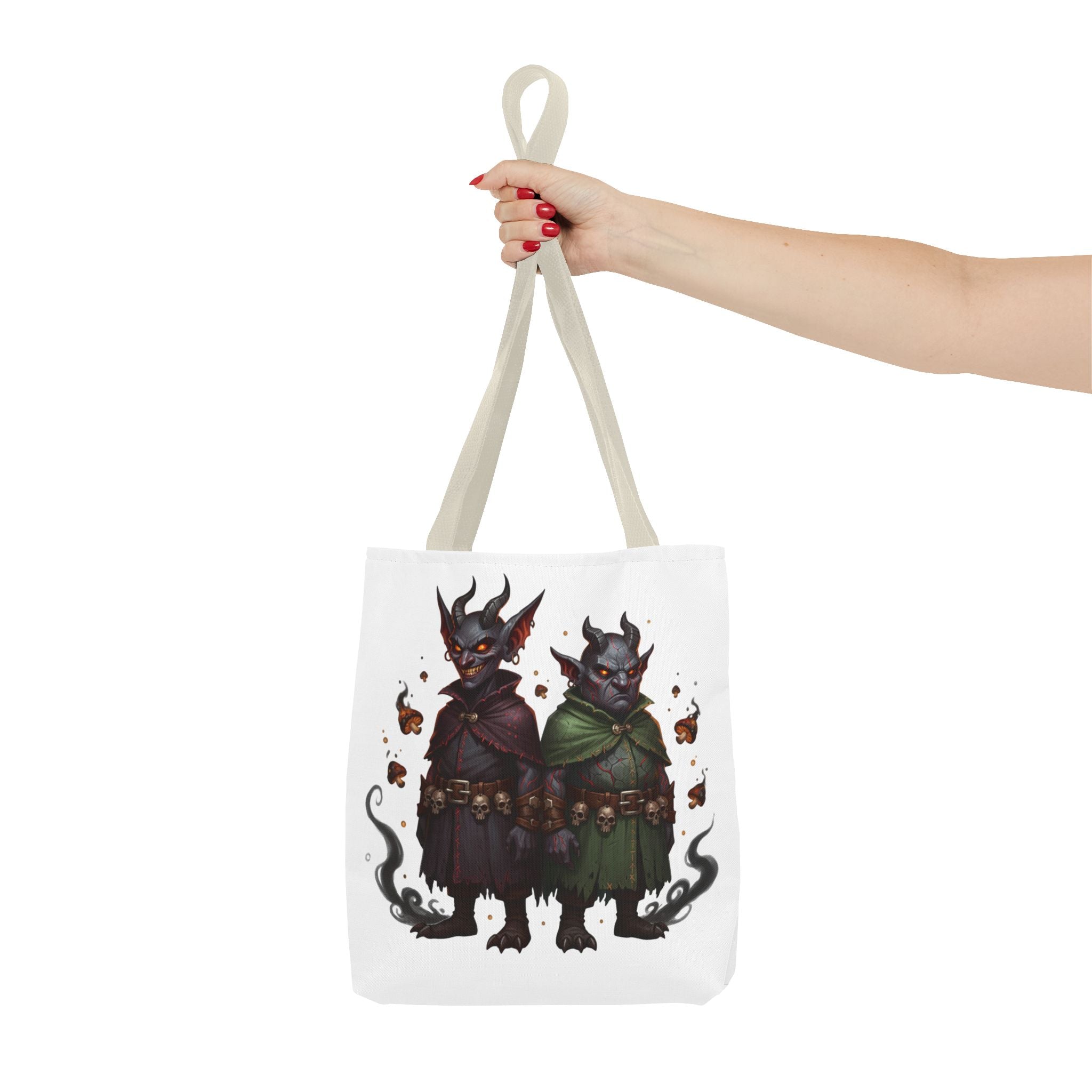 Tote Bag — Cute Dark Demon Duo Illustration Tote
