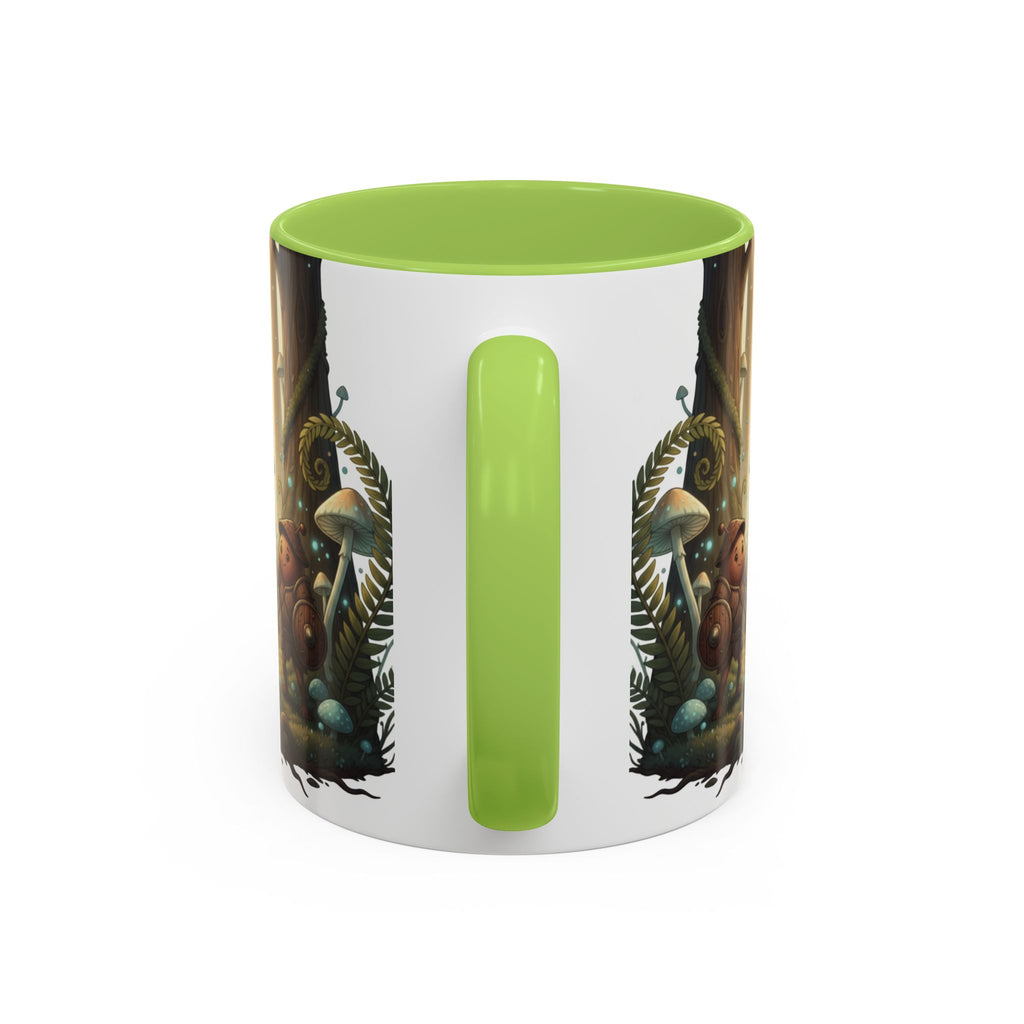 Whimsical Forest Mushroom Mug — Cute Woodland Gnome Coffee Cup