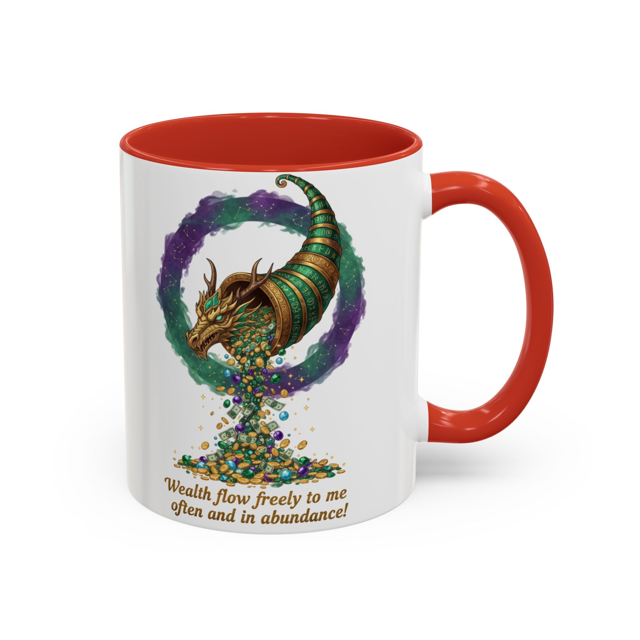 Cornucopia Wealth Coffee Mug — "Wealth flow freely to me often and in abundance!"