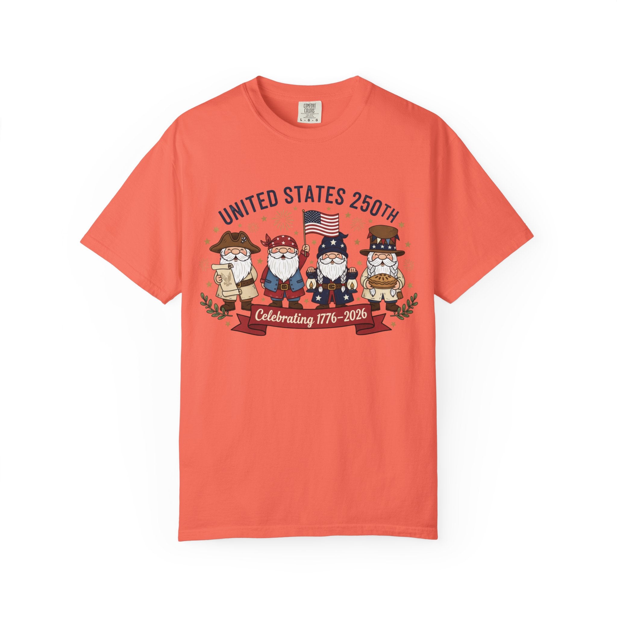 United States 250th Celebration T-shirt | Colonial Characters, 1776–2026