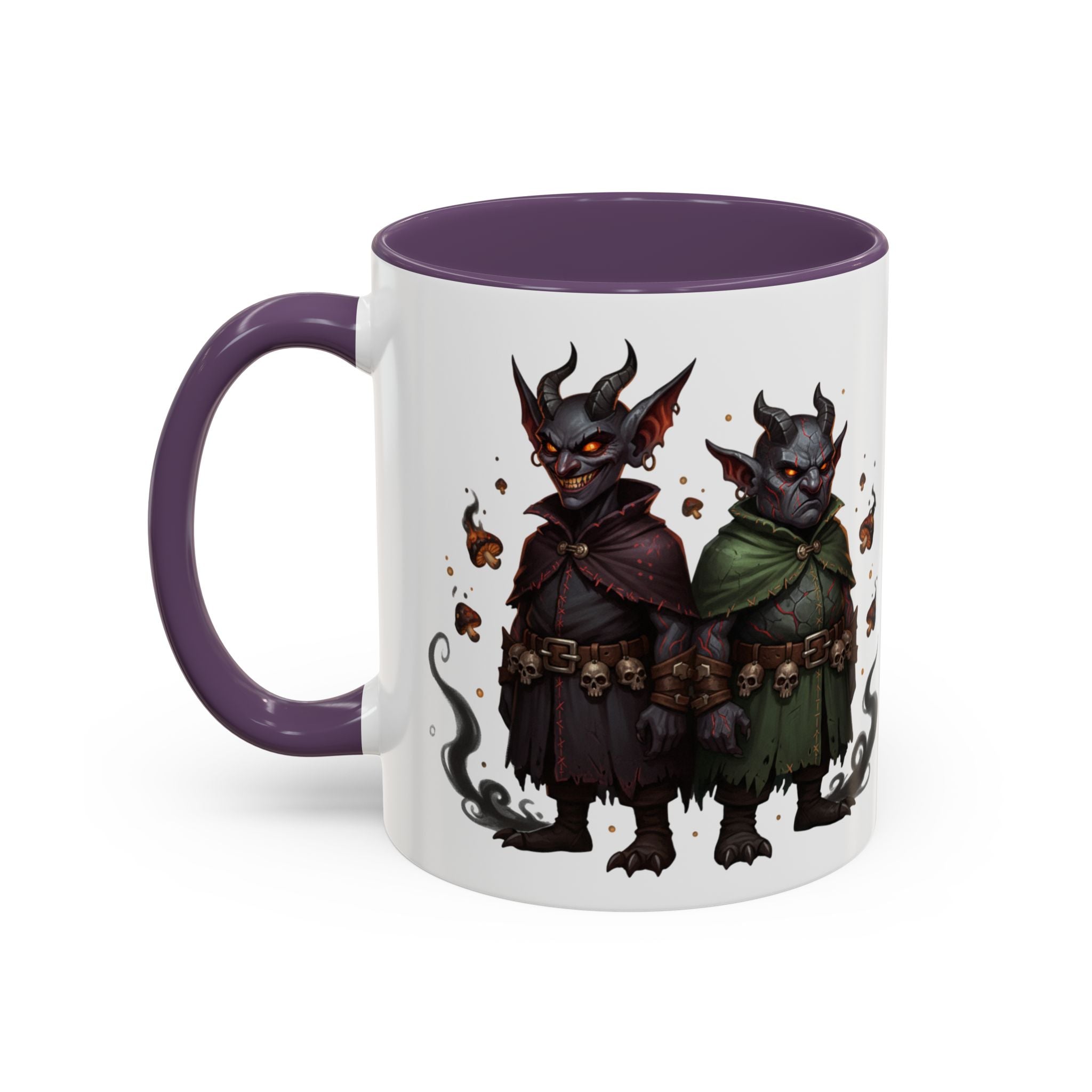 Demon Rogue Duo Coffee Mug – Fantasy RPG Goblin Warlock Design (11/15oz)