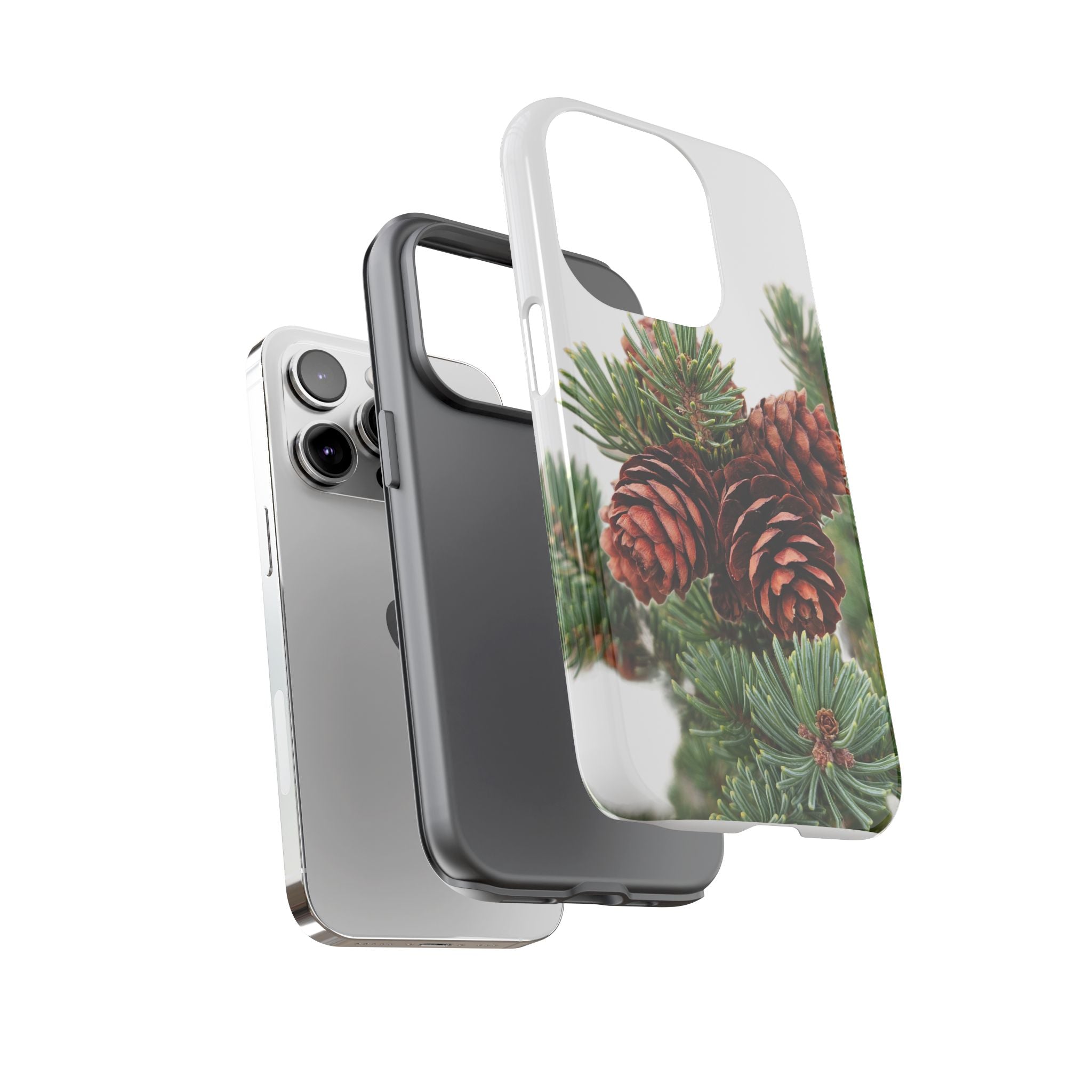 Pinecone Tough Phone Case — Protective Botanical Phone Cover