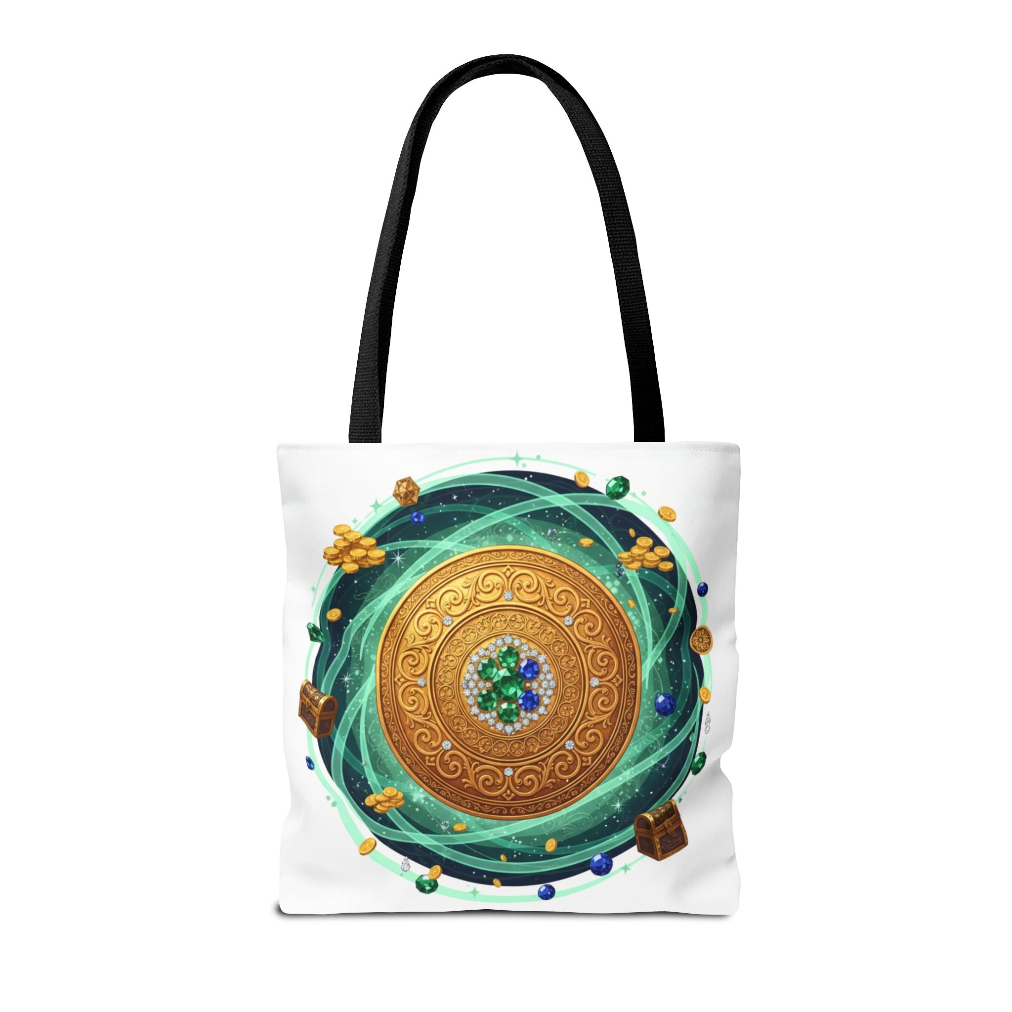 Tote Bag — Celtic Gold Shield Mandala Print Tote