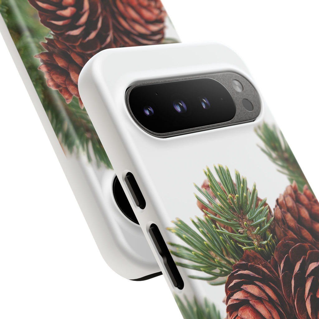 Pinecone Tough Phone Case — Protective Botanical Phone Cover