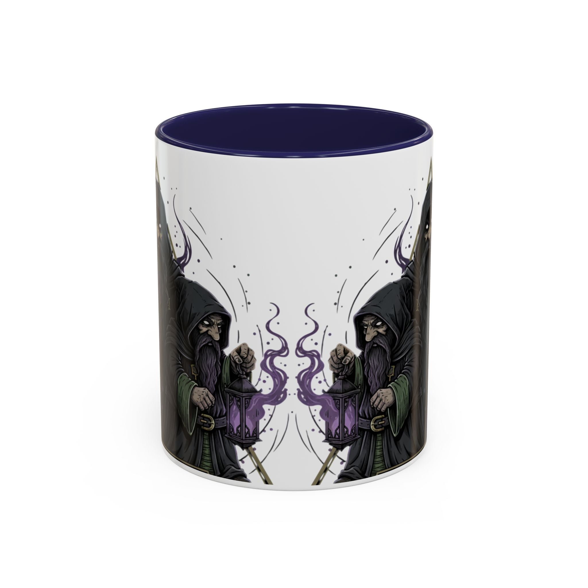 Grim Sorcerer Accent Coffee Mug – Witchy Wizard Magic 11/15oz