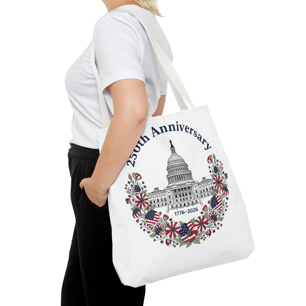 250th Anniversary Capitol Tote Bag — Patriotic USA Commemorative Tote (1776–2026)