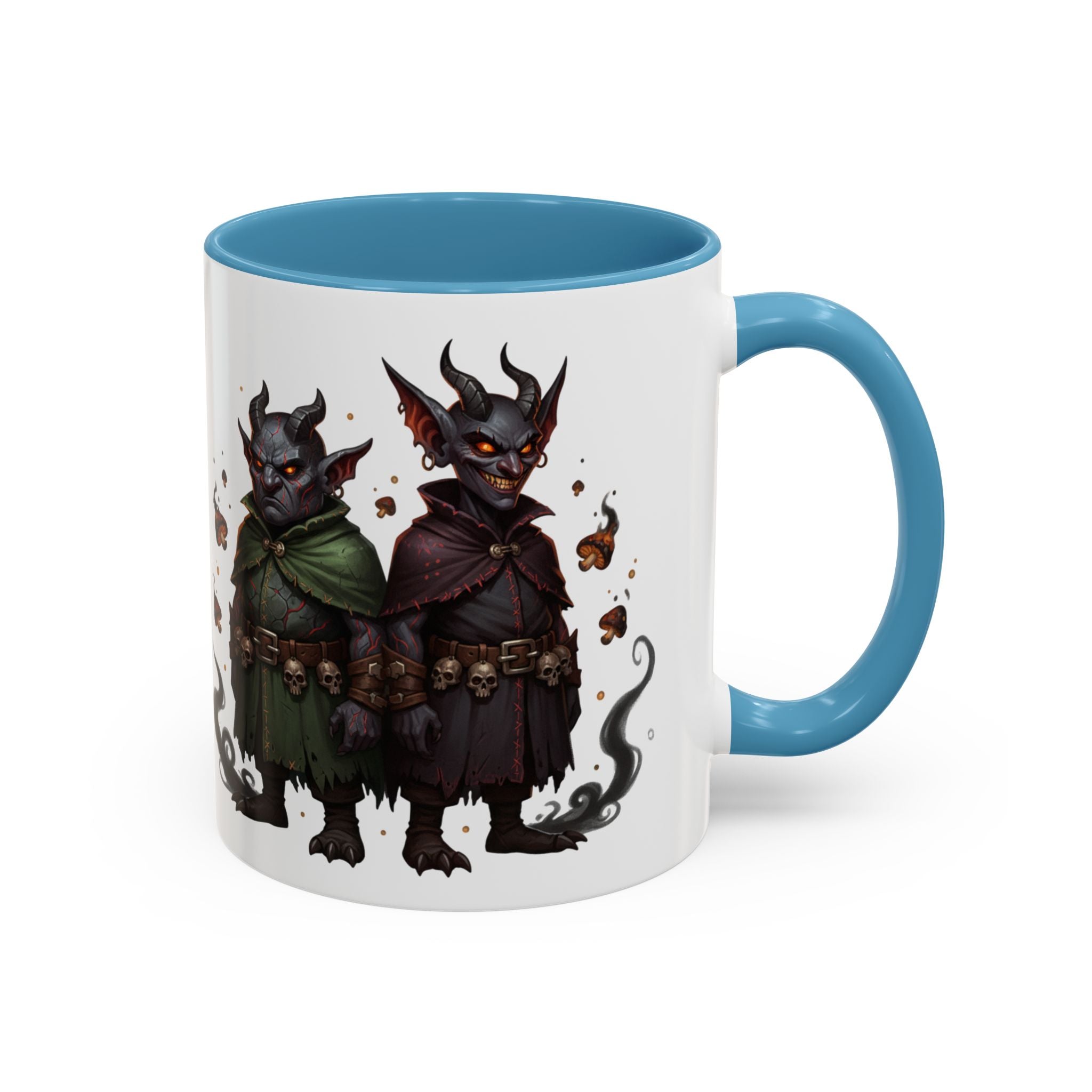 Demon Rogue Duo Coffee Mug – Fantasy RPG Goblin Warlock Design (11/15oz)