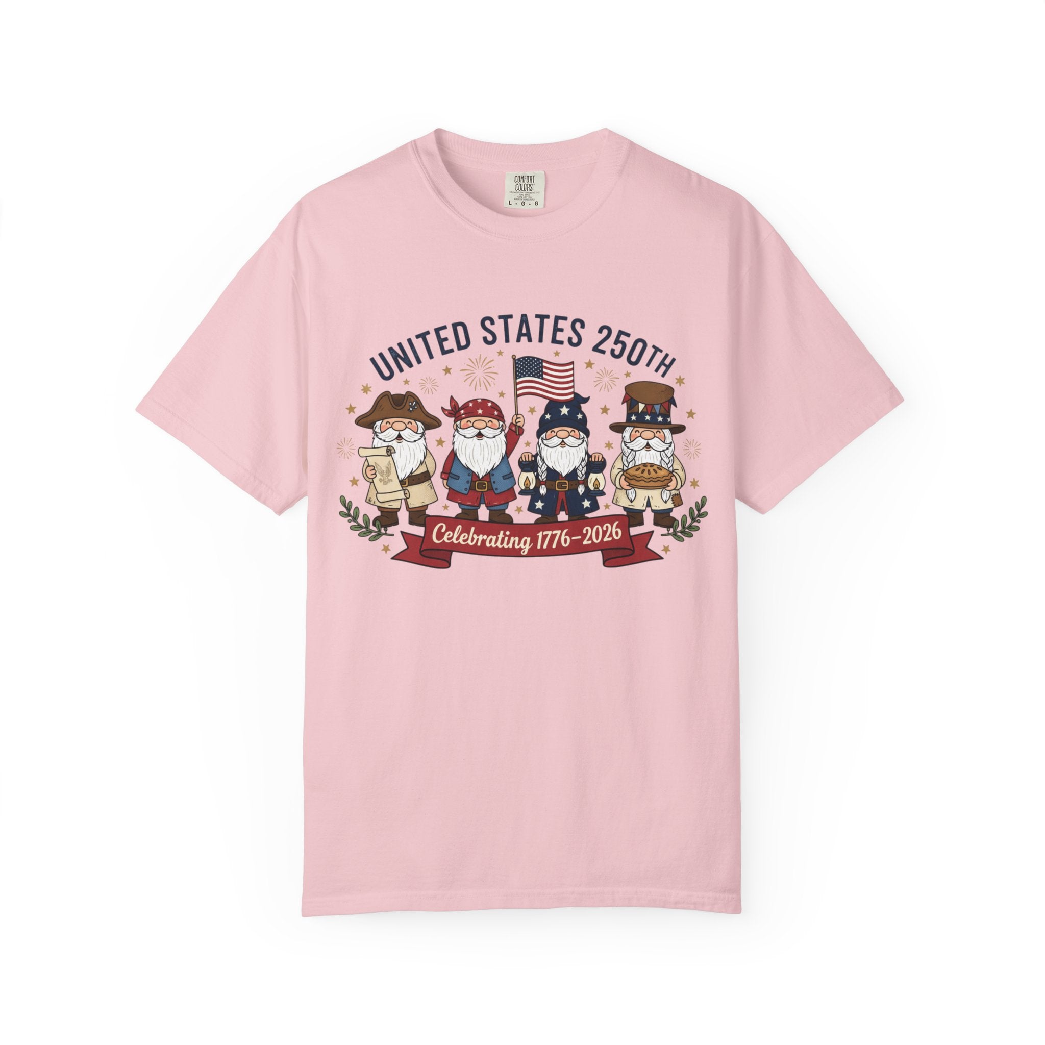 United States 250th Celebration T-shirt | Colonial Characters, 1776–2026