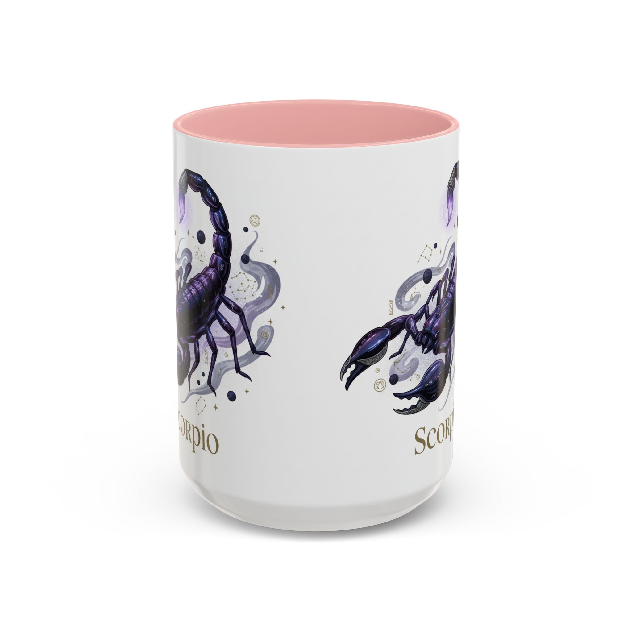Scorpio Zodiac Coffee Mug — Purple Scorpion Accent Mug (11/15oz)