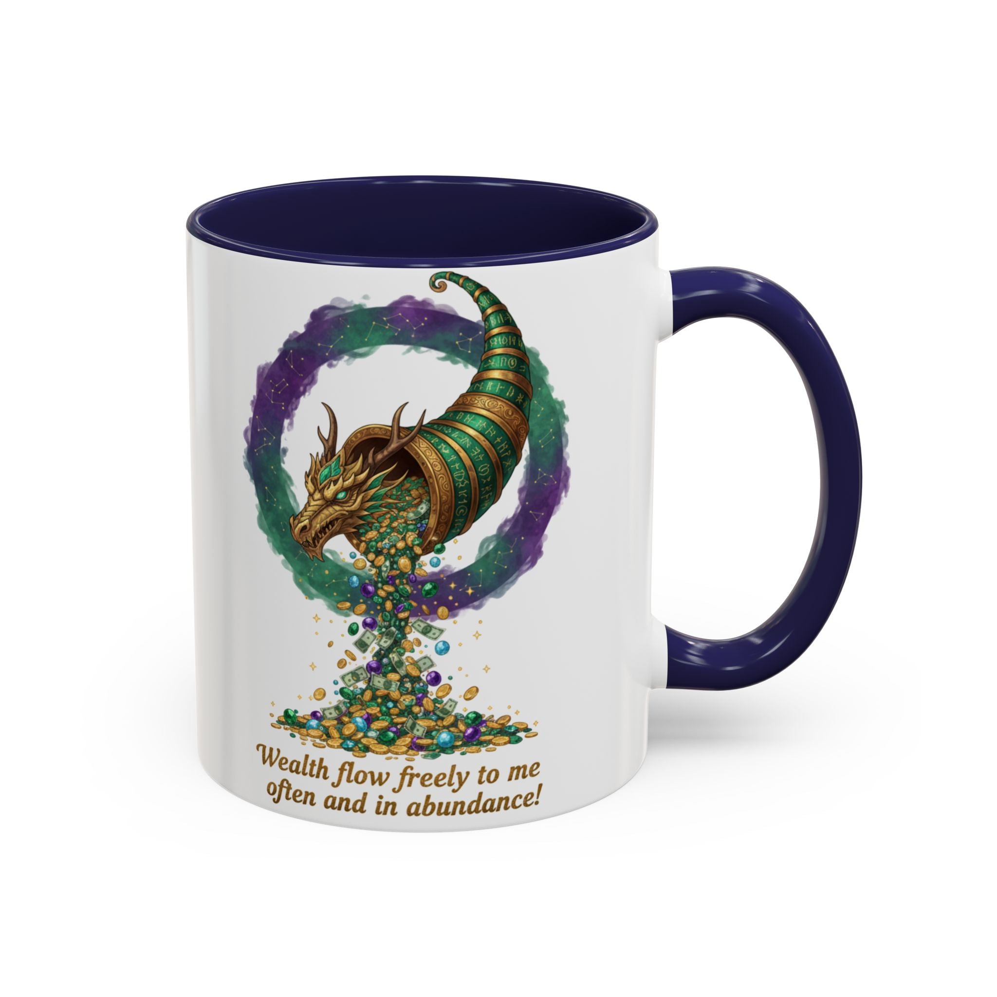 Cornucopia Wealth Coffee Mug — "Wealth flow freely to me often and in abundance!"