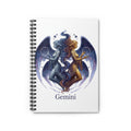 Gemini Zodiac Spiral Notebook — Astrological Twin Stars Ruled Journal