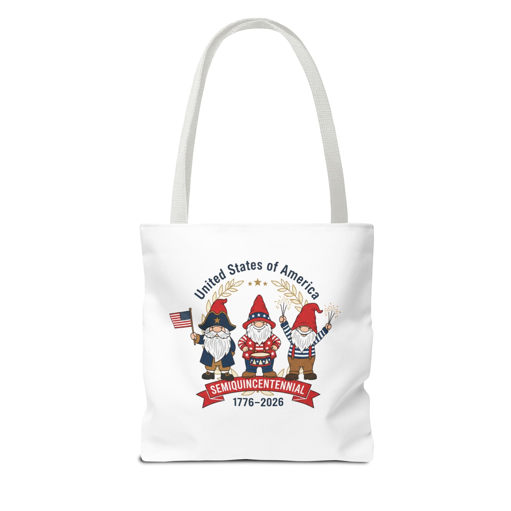 Tote Bag — USA 250th Semiquincentennial 1776–2026 Patriotic Gnome Tote