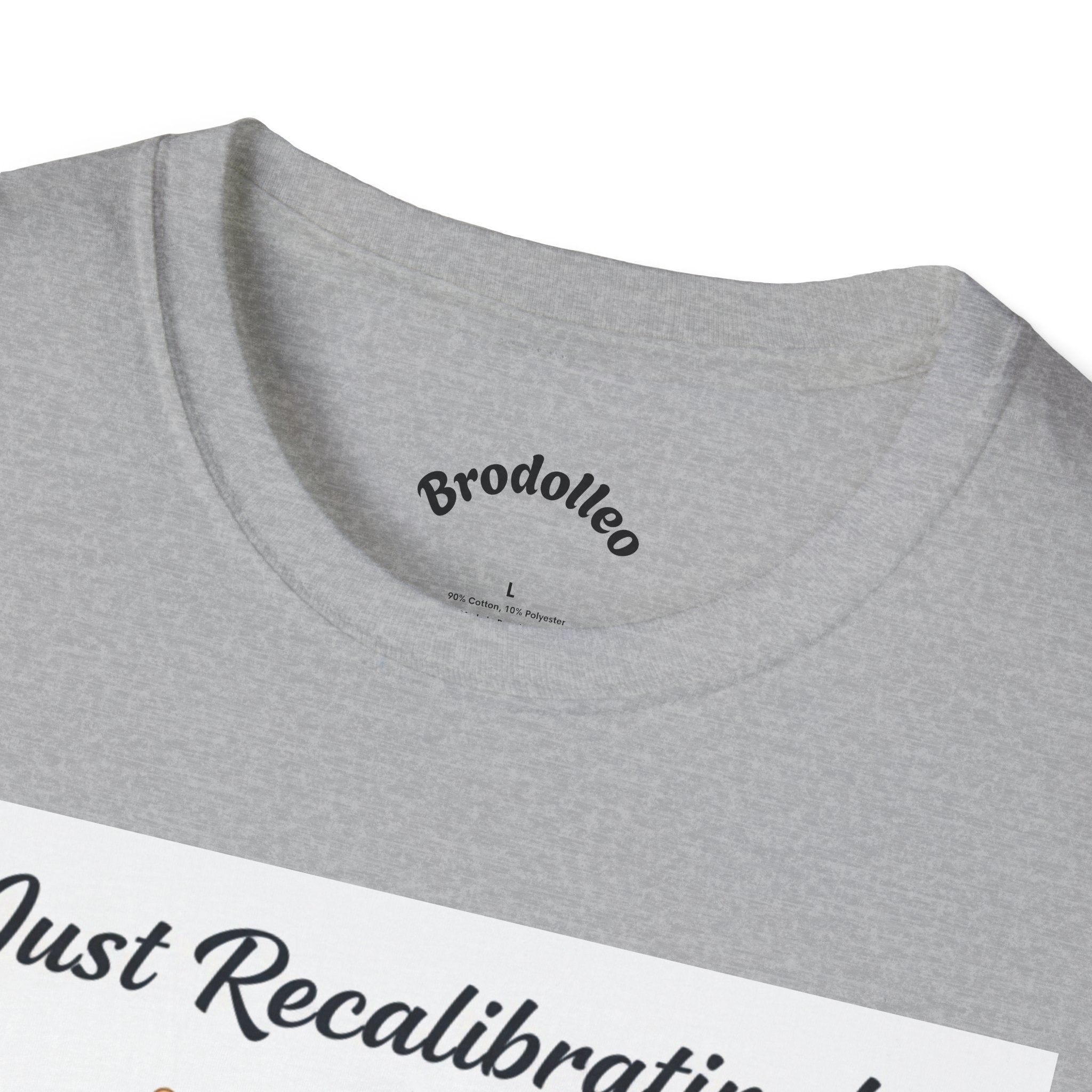 Robot T-Shirt — "Just Recalibrating!" Vintage Steampunk Space Tee