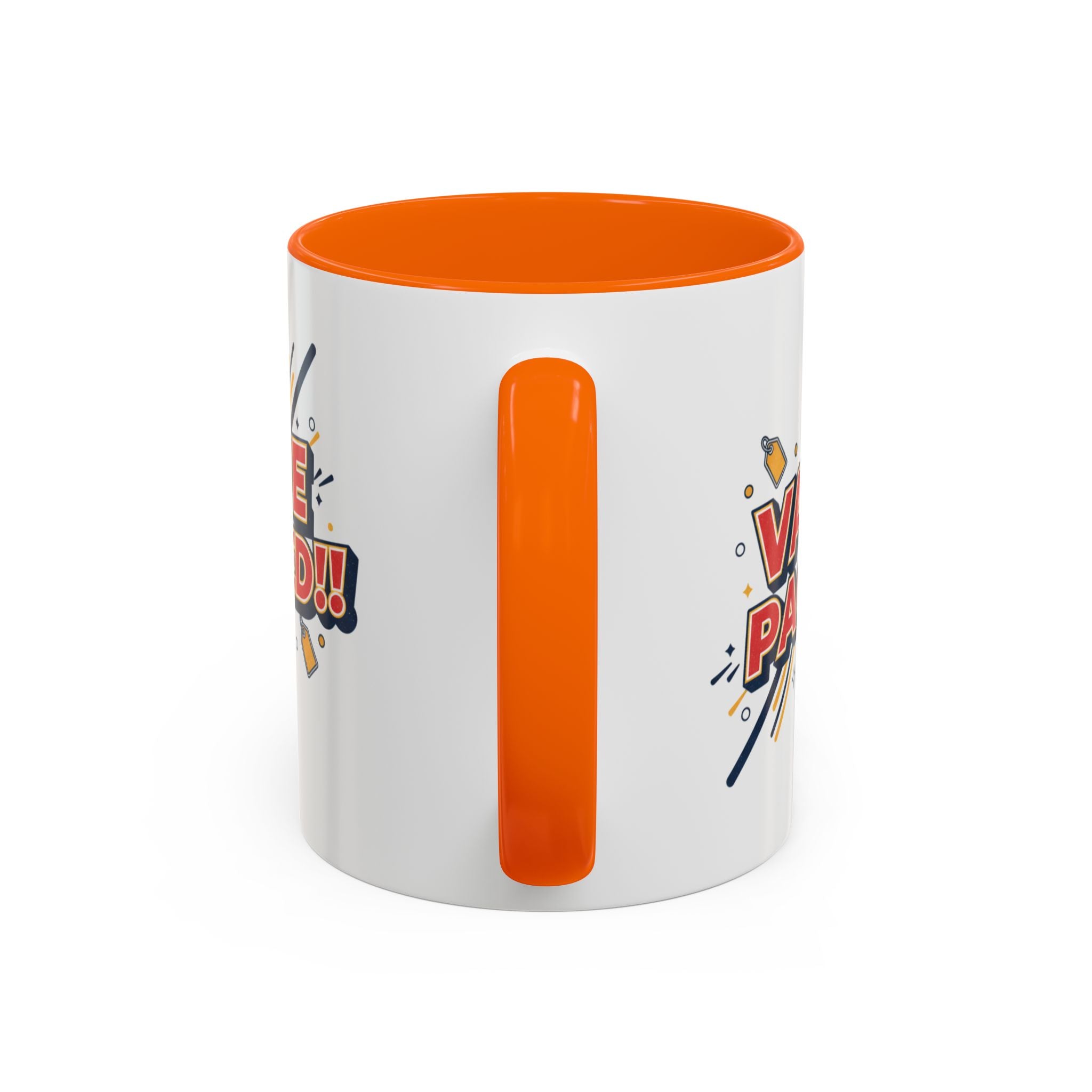 Value Packed!! Accent Coffee Mug — Bold Retro Comic Graphic (11/15 oz)