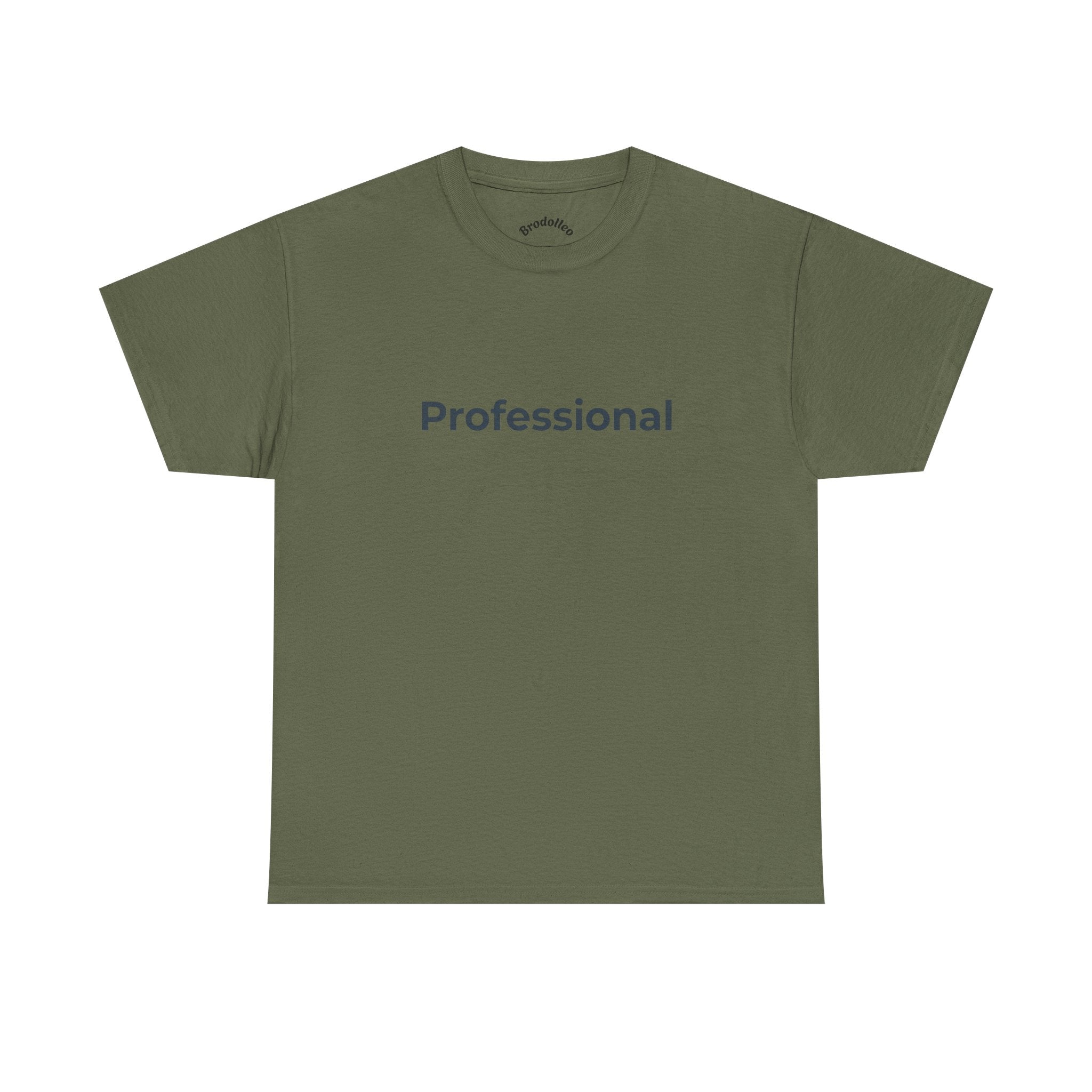 Professional T‑Shirt — Minimalist White Tee with 'Professional' Text
