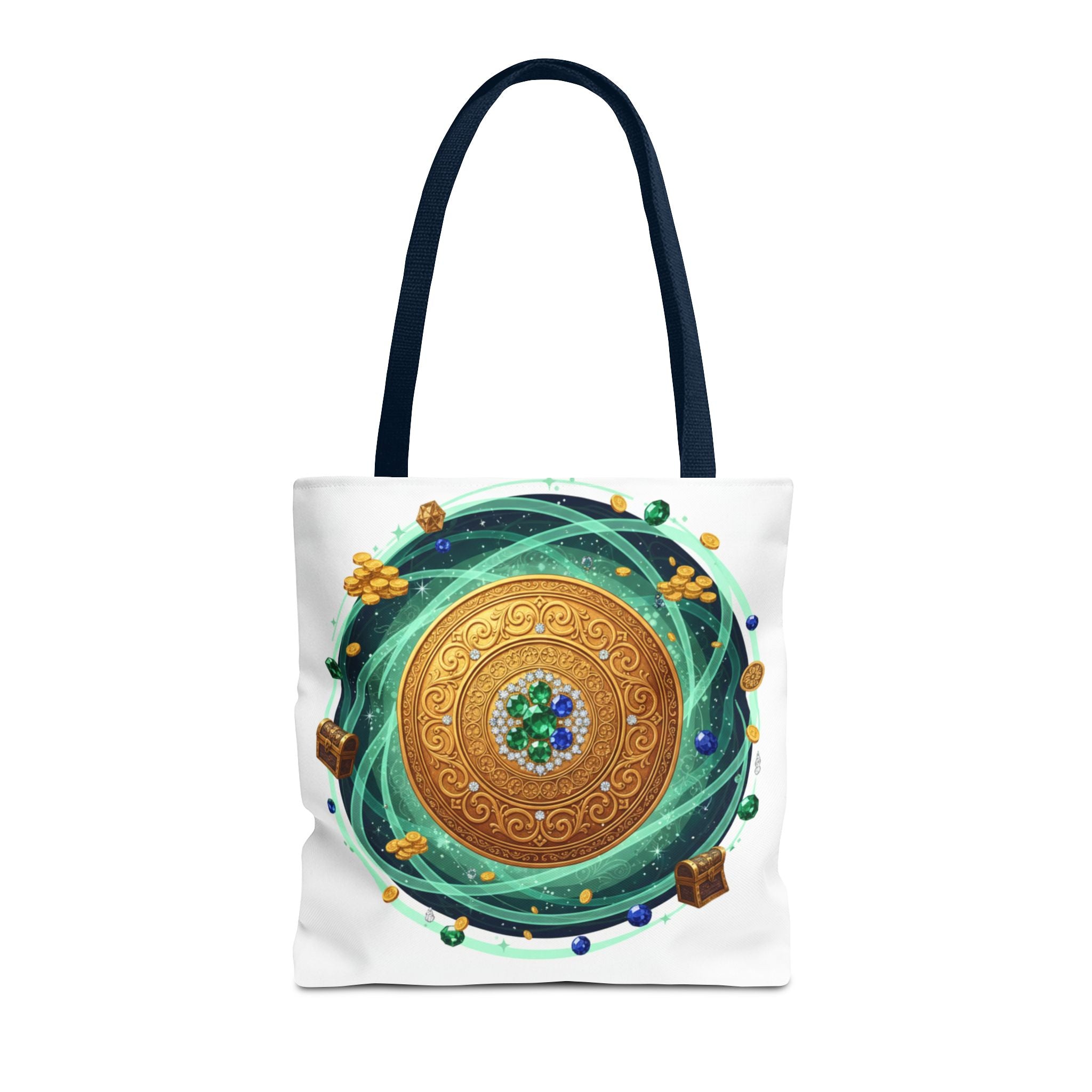 Tote Bag — Celtic Gold Shield Mandala Print Tote