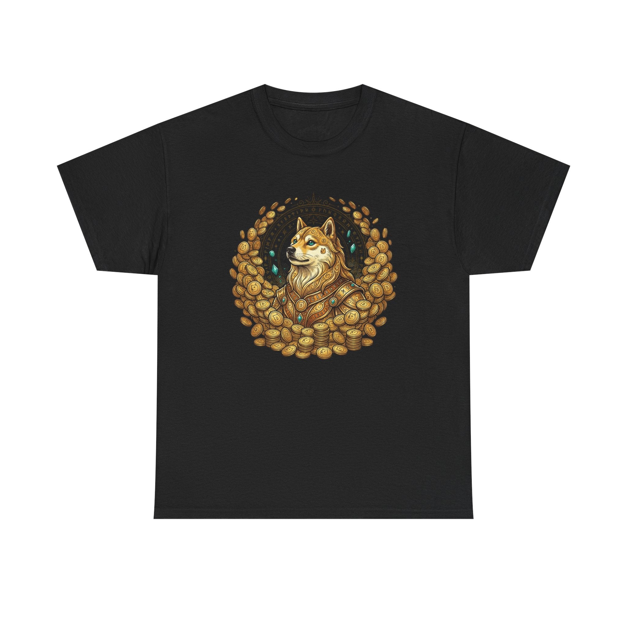 Shiba Inu Coffee Beans T‑Shirt — Cute Dog Cafe Tee