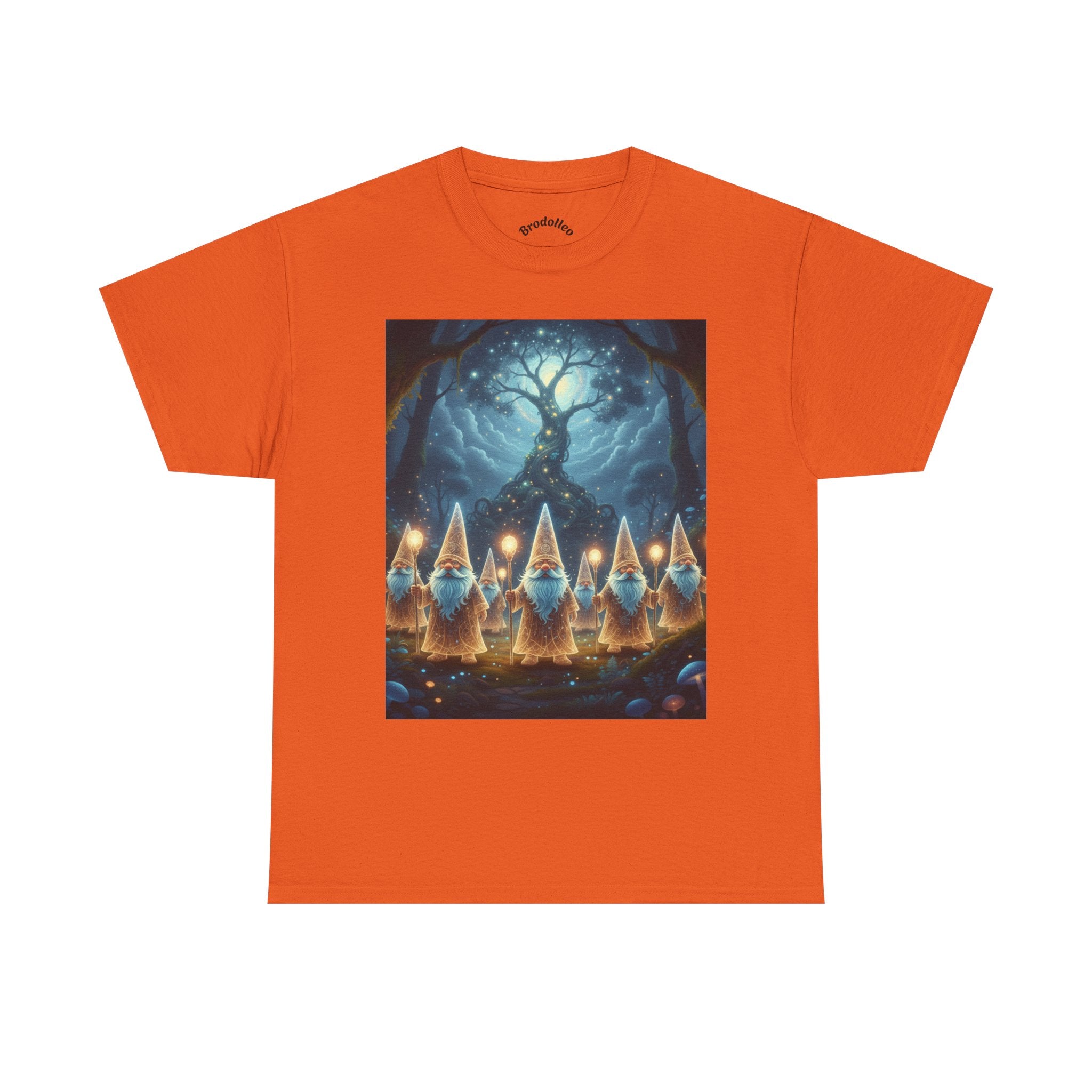 Gnome Lanterns Tee — Whimsical Forest Gnomes Nightlight T-Shirt