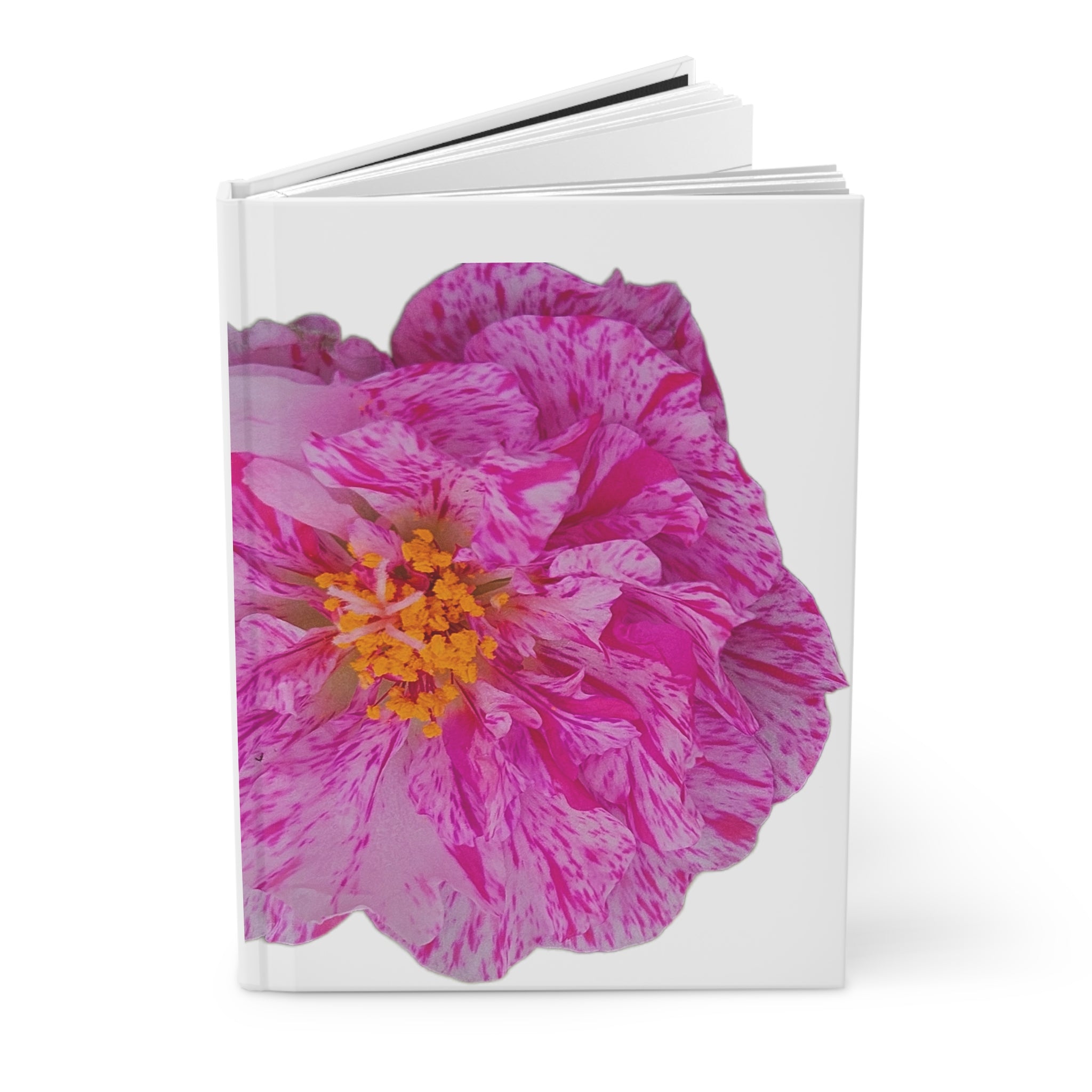Pink Peony Hardcover Journal — Floral Notebook for Writing & Gift