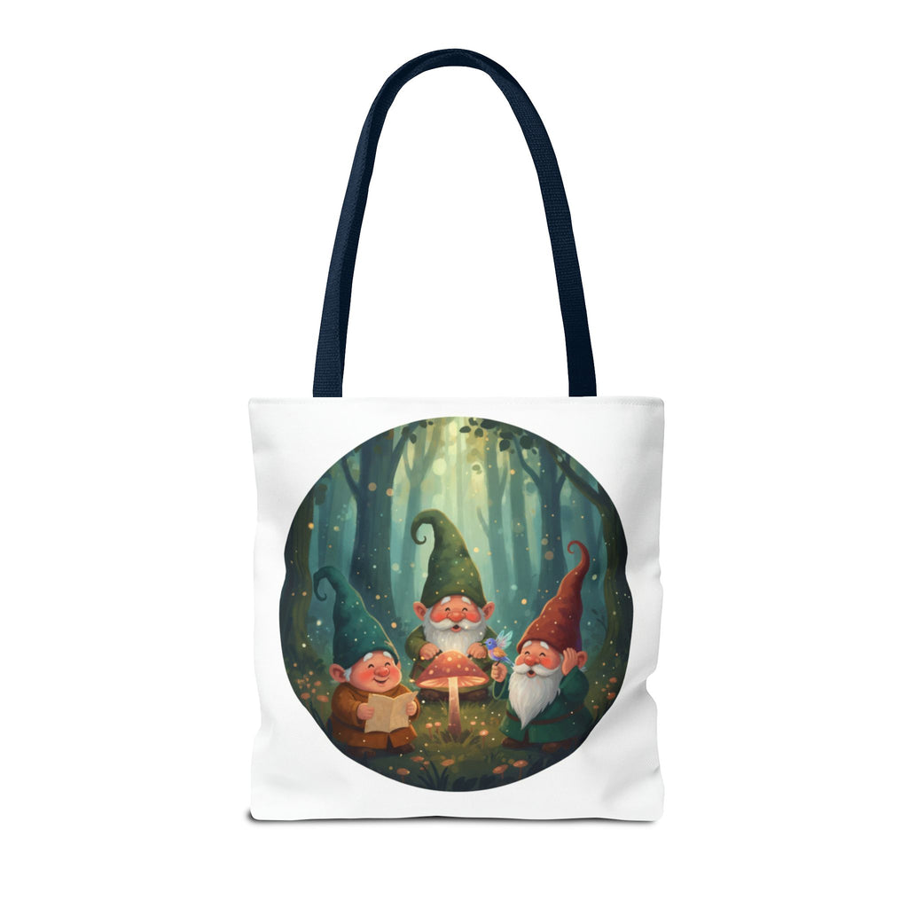 Gnome Forest Tote Bag — Magical Woodland Gnomes All-Over Print