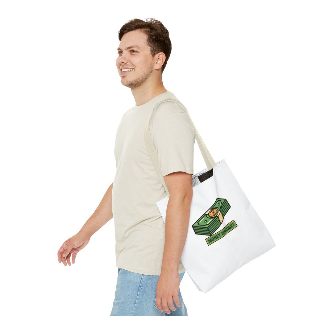 Money Mindset Tote Bag — Cash Stack Graphic Eco Shopper