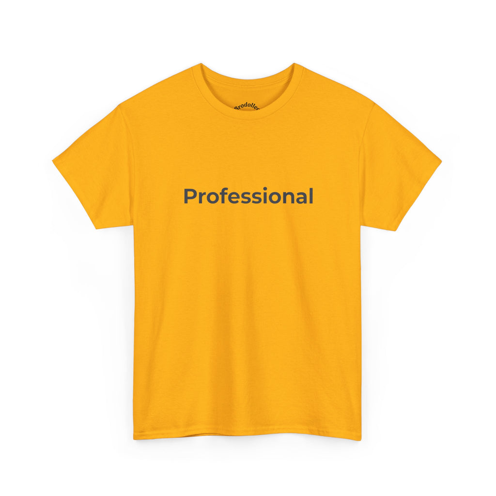 Professional T‑Shirt — Minimalist White Tee with 'Professional' Text