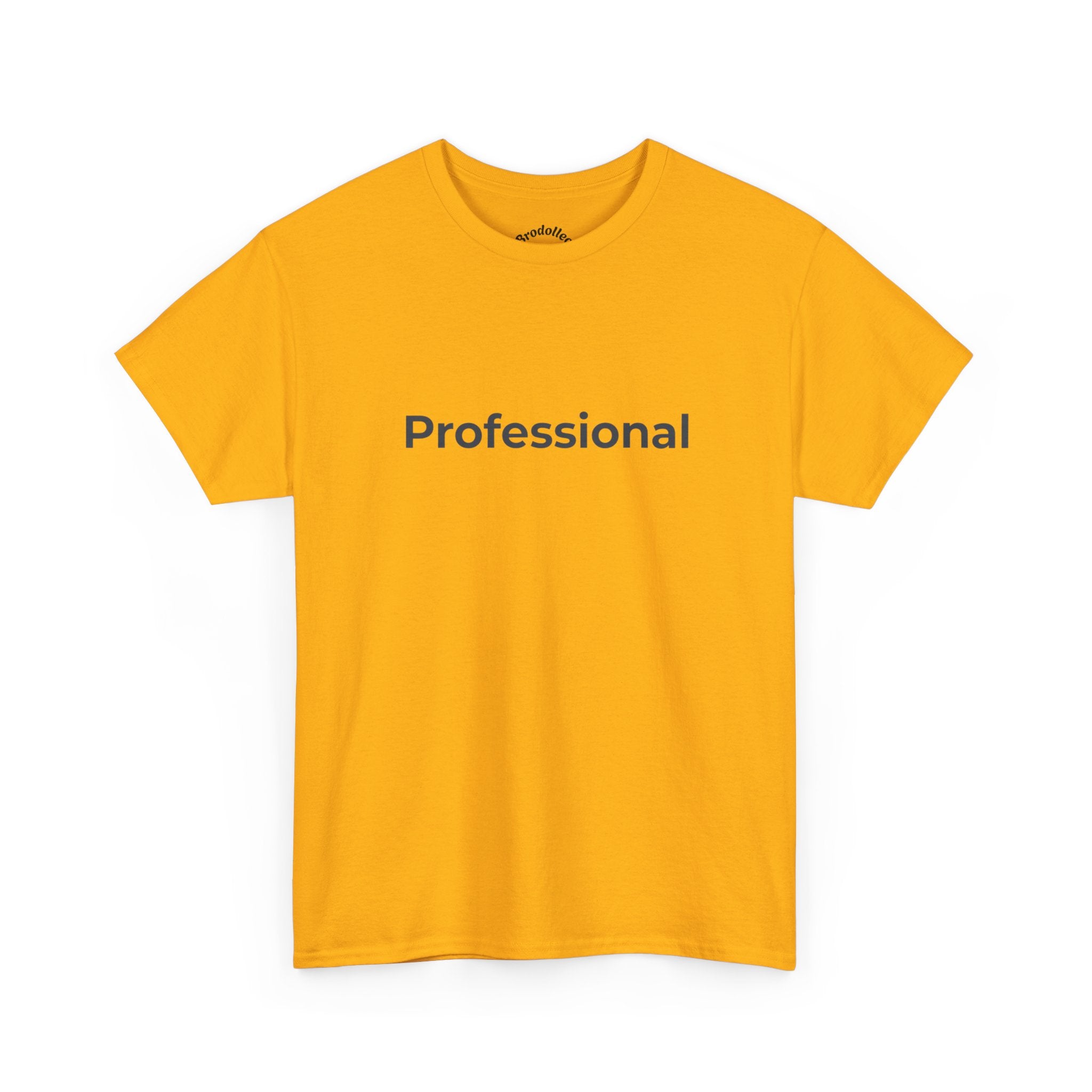 Professional T‑Shirt — Minimalist White Tee with 'Professional' Text