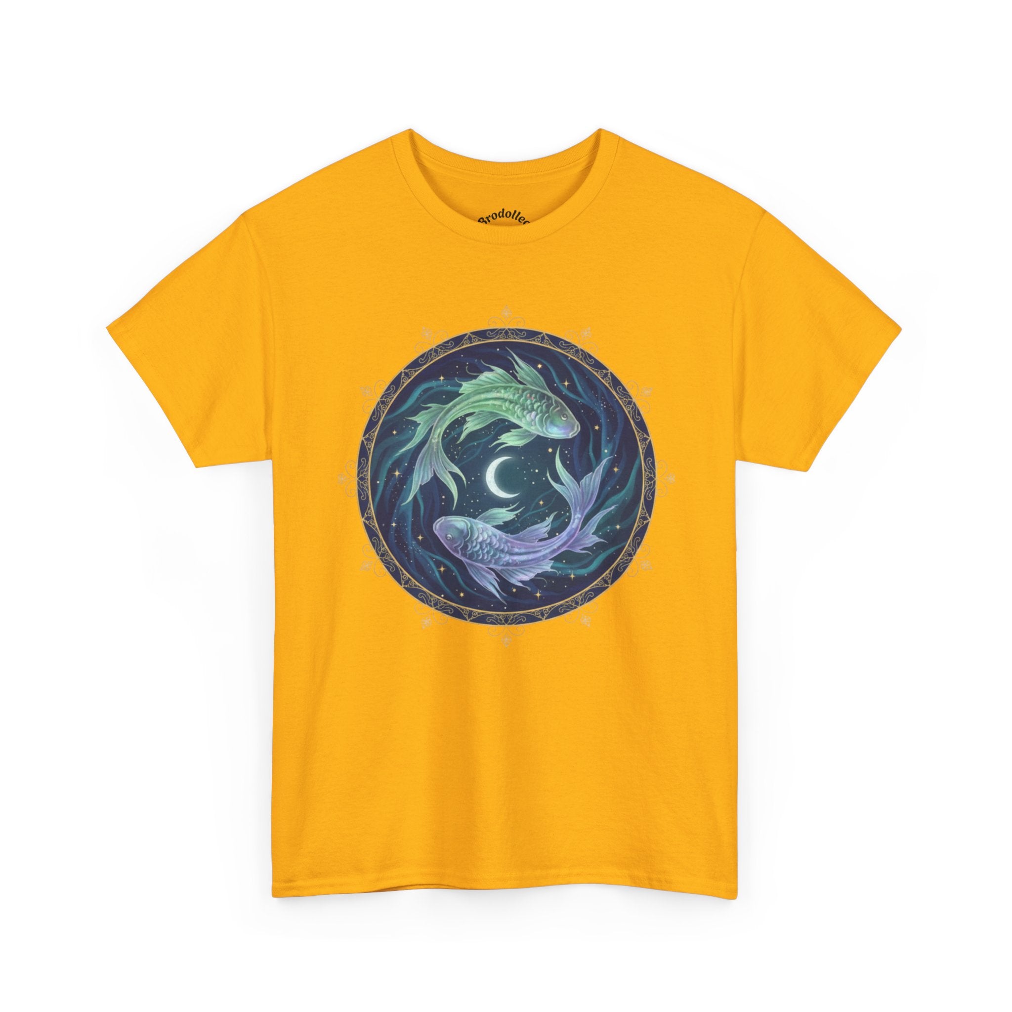 Pisces Fish Tee — Celestial Koi Moon Graphic T-Shirt