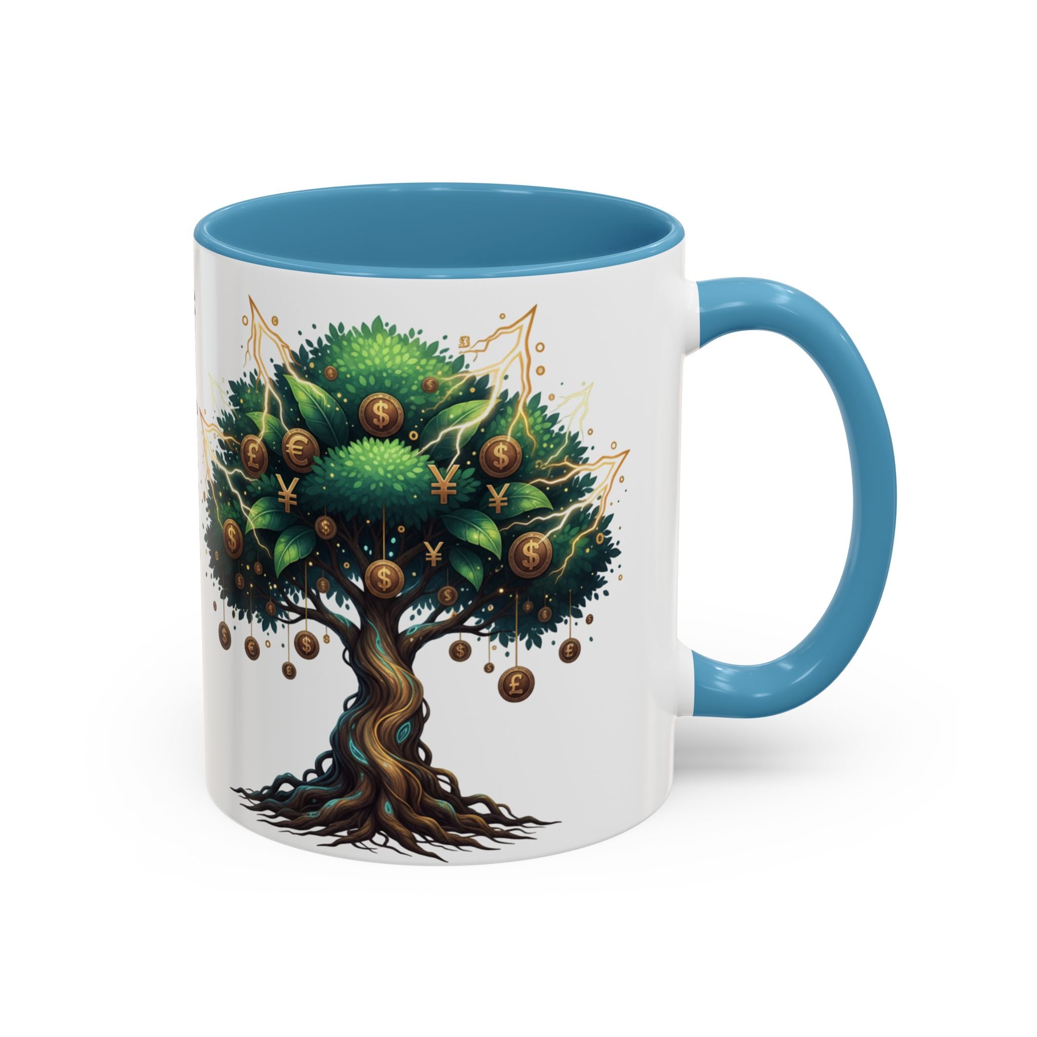 Accent Mug — Money Flows to Me Tree of Abundance Coffee Cup (11/15oz)