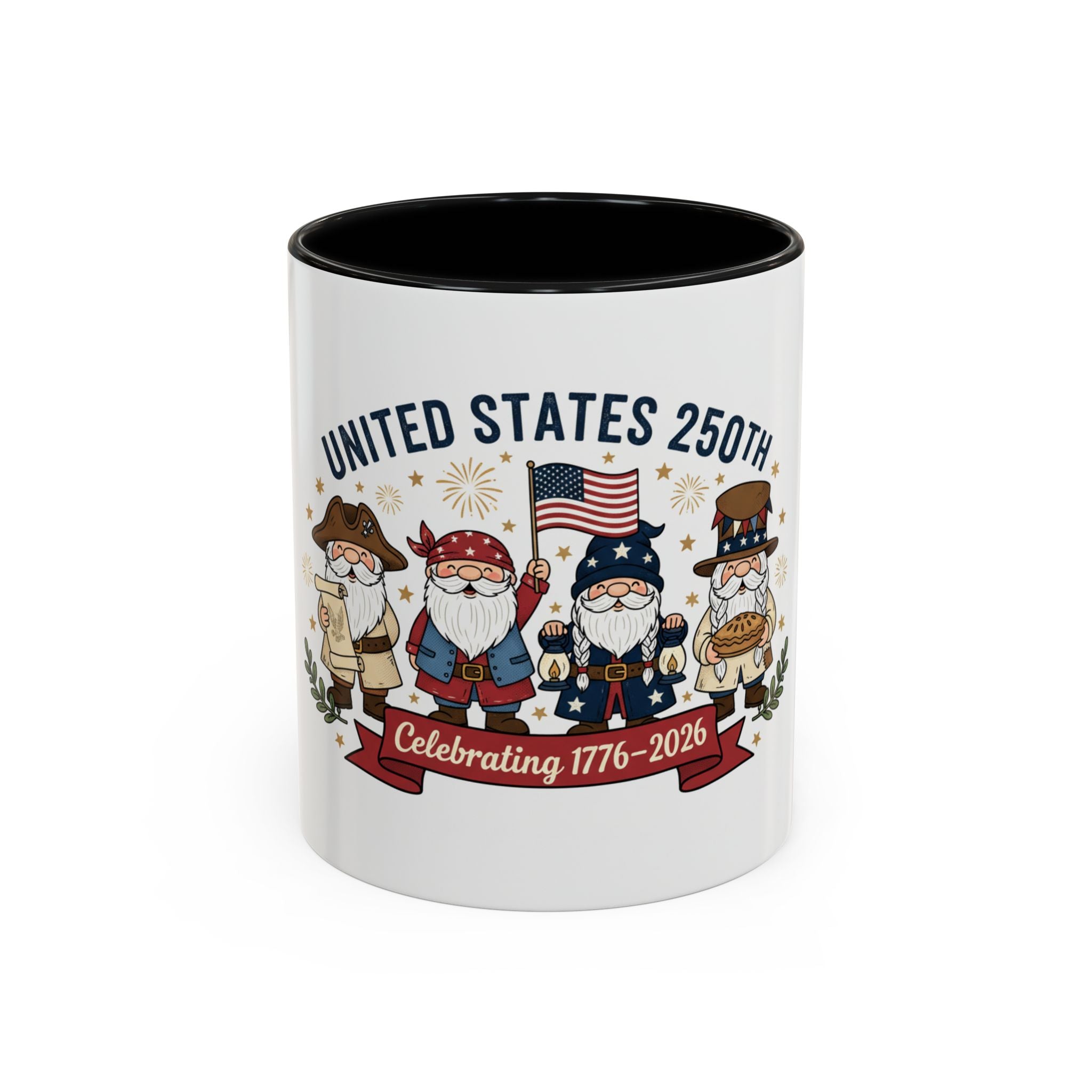 United States 250th Gnome Coffee Mug — Celebrating 1776–2026