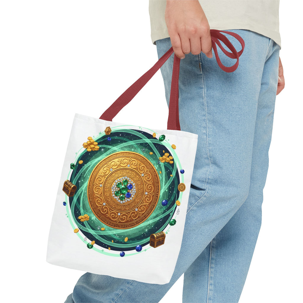 Tote Bag — Celtic Gold Shield Mandala Print Tote