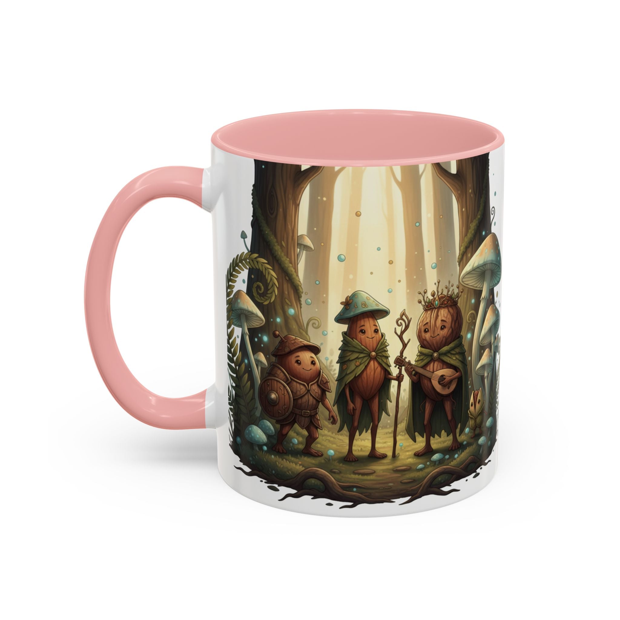 Whimsical Forest Mushroom Mug — Cute Woodland Gnome Coffee Cup