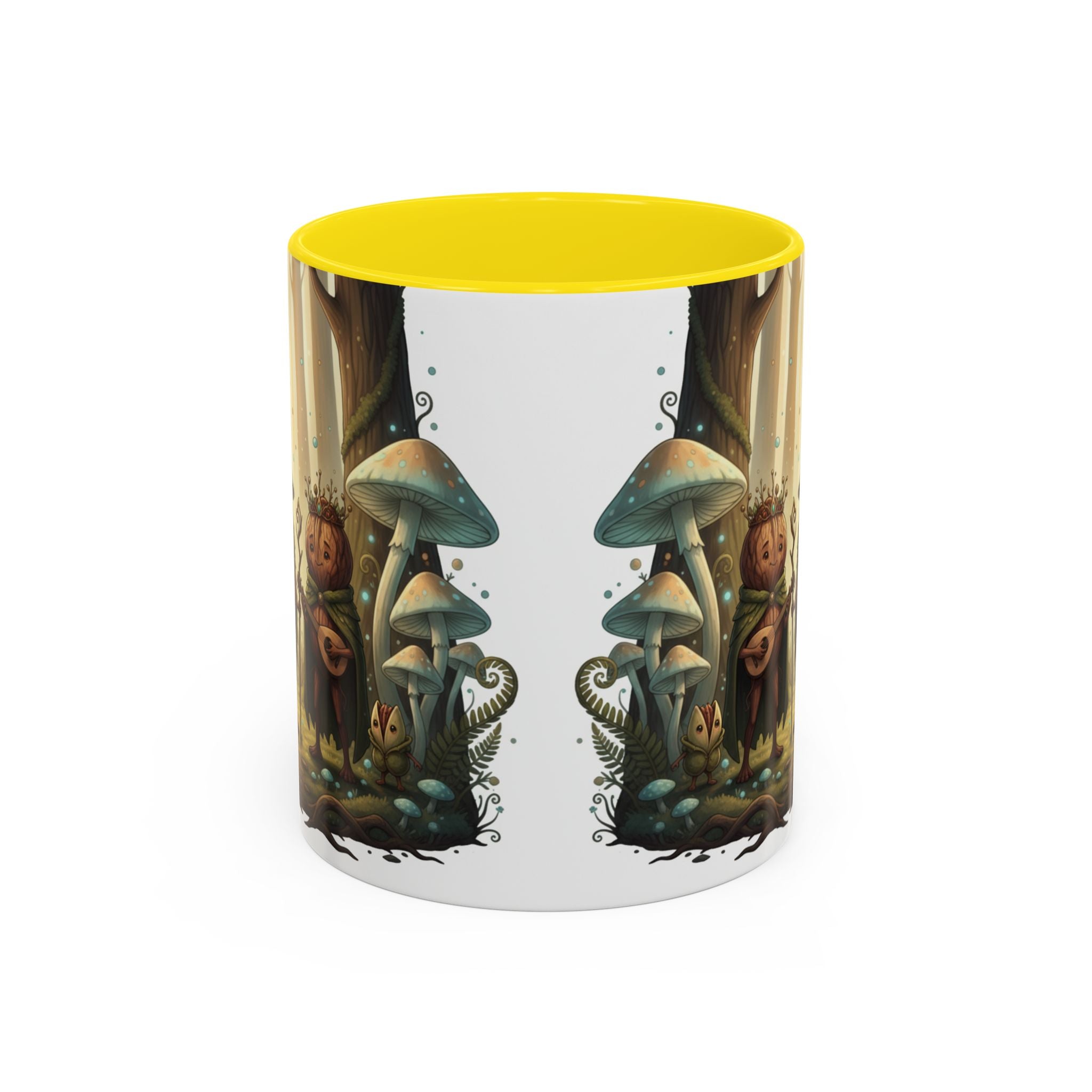 Whimsical Forest Mushroom Mug — Cute Woodland Gnome Coffee Cup