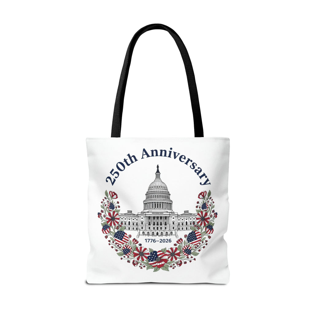 250th Anniversary Capitol Tote Bag — Patriotic USA Commemorative Tote (1776–2026)