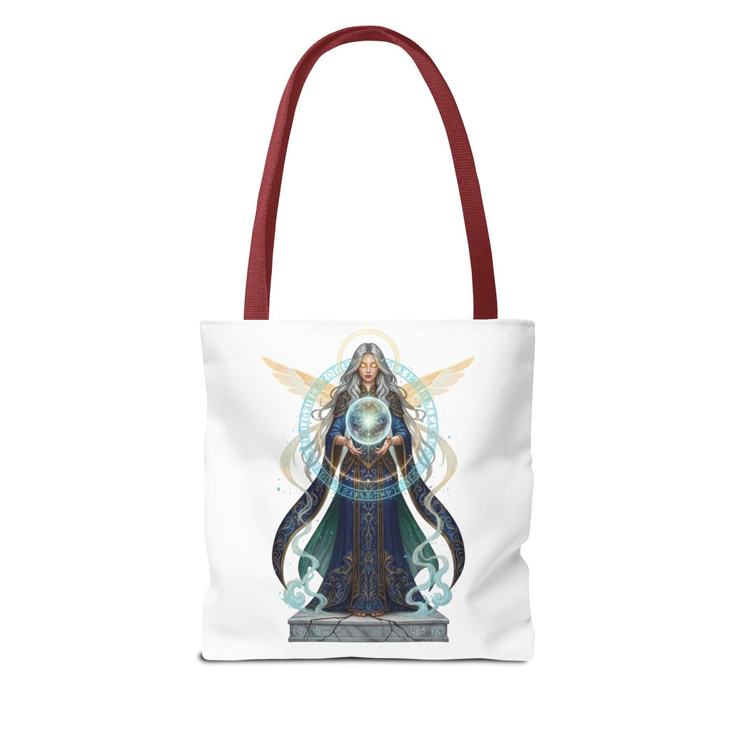 Mystic Oracle Tote Bag — Crystal Ball Seer Illustration