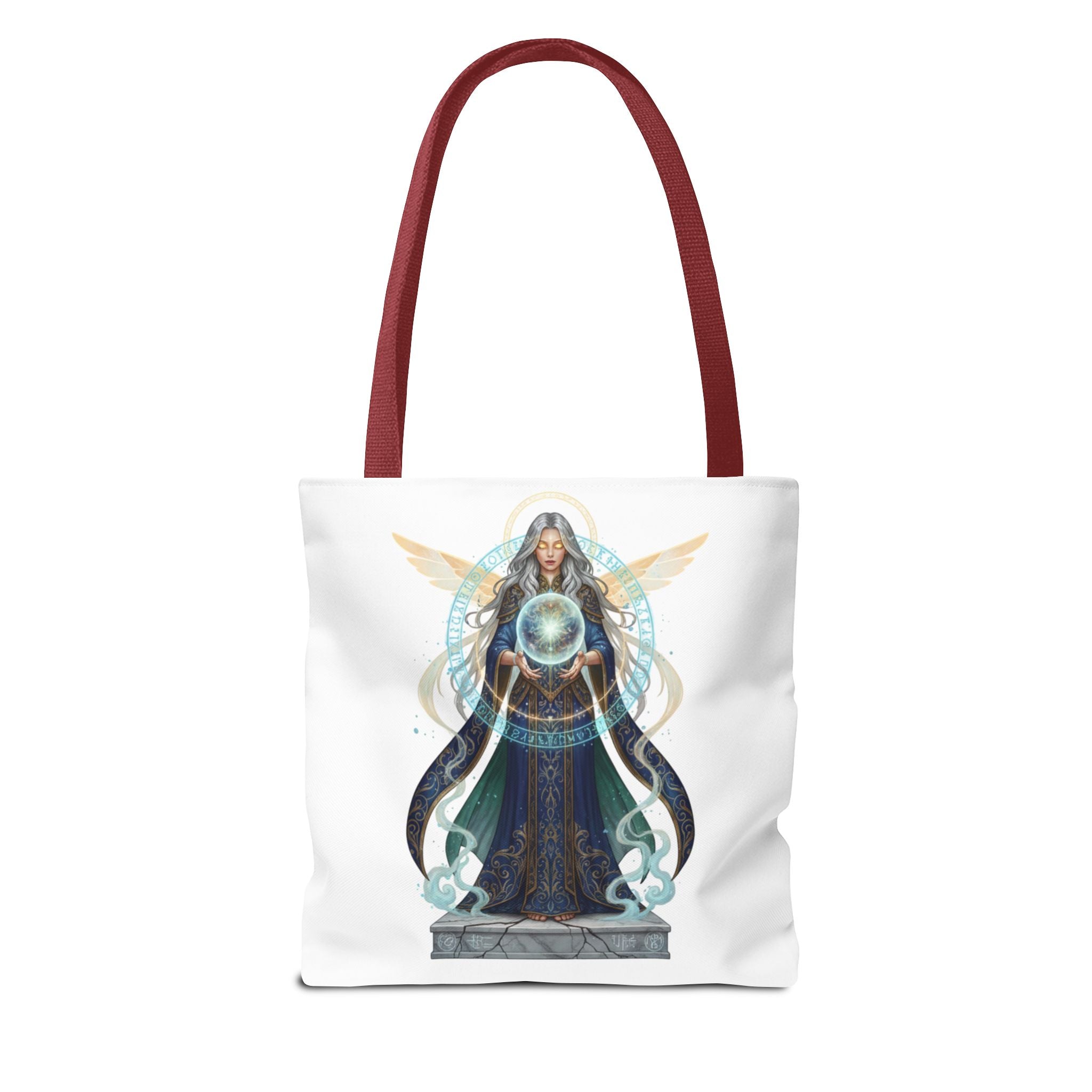 Mystic Oracle Tote Bag — Crystal Ball Seer Illustration