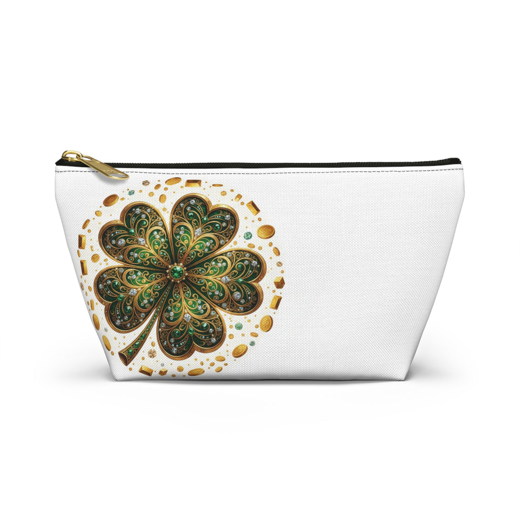 Clover Accessory Pouch — St. Patrick’s Day Shamrock Makeup Bag