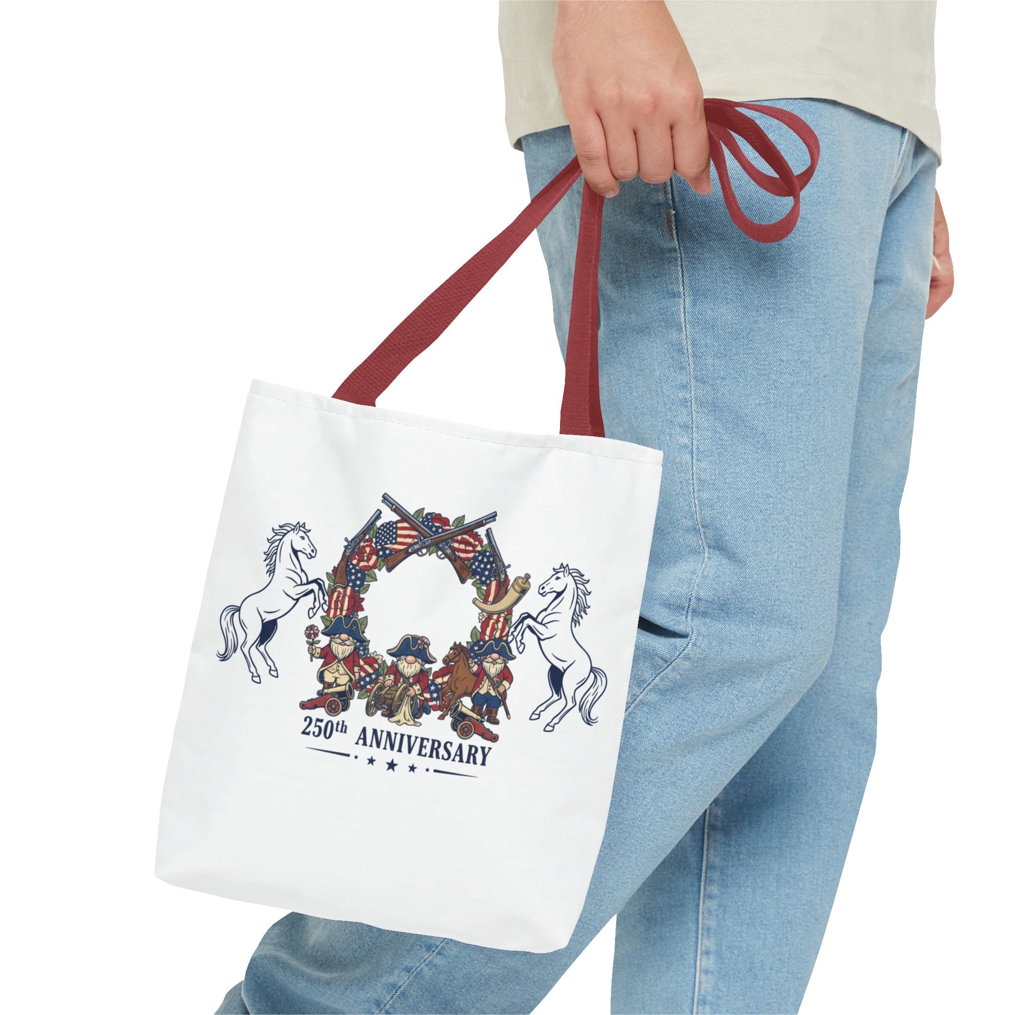 Anniversary Cowboy Tote Bag — 25th Anniversary Western Canvas Tote