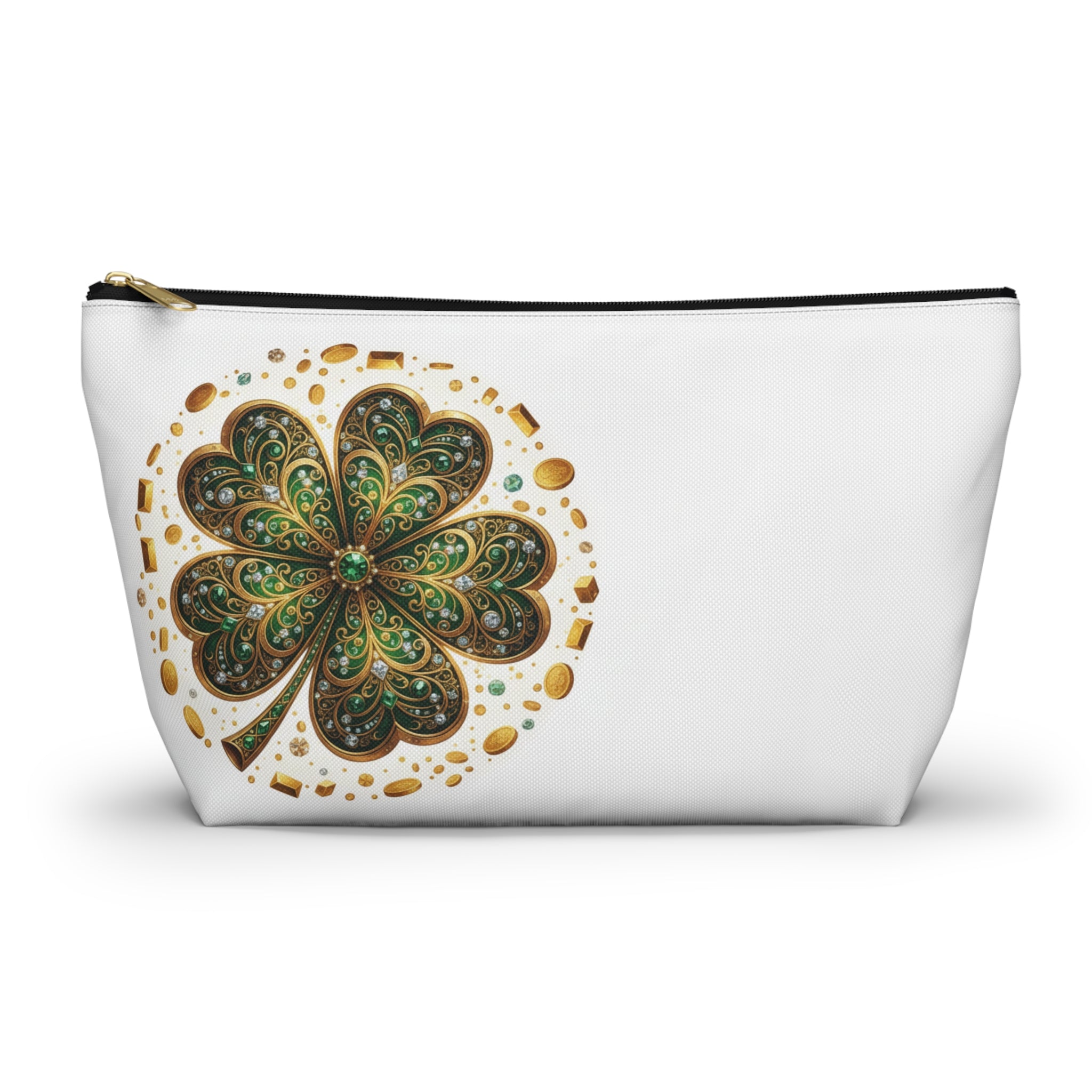 Clover Accessory Pouch — St. Patrick’s Day Shamrock Makeup Bag