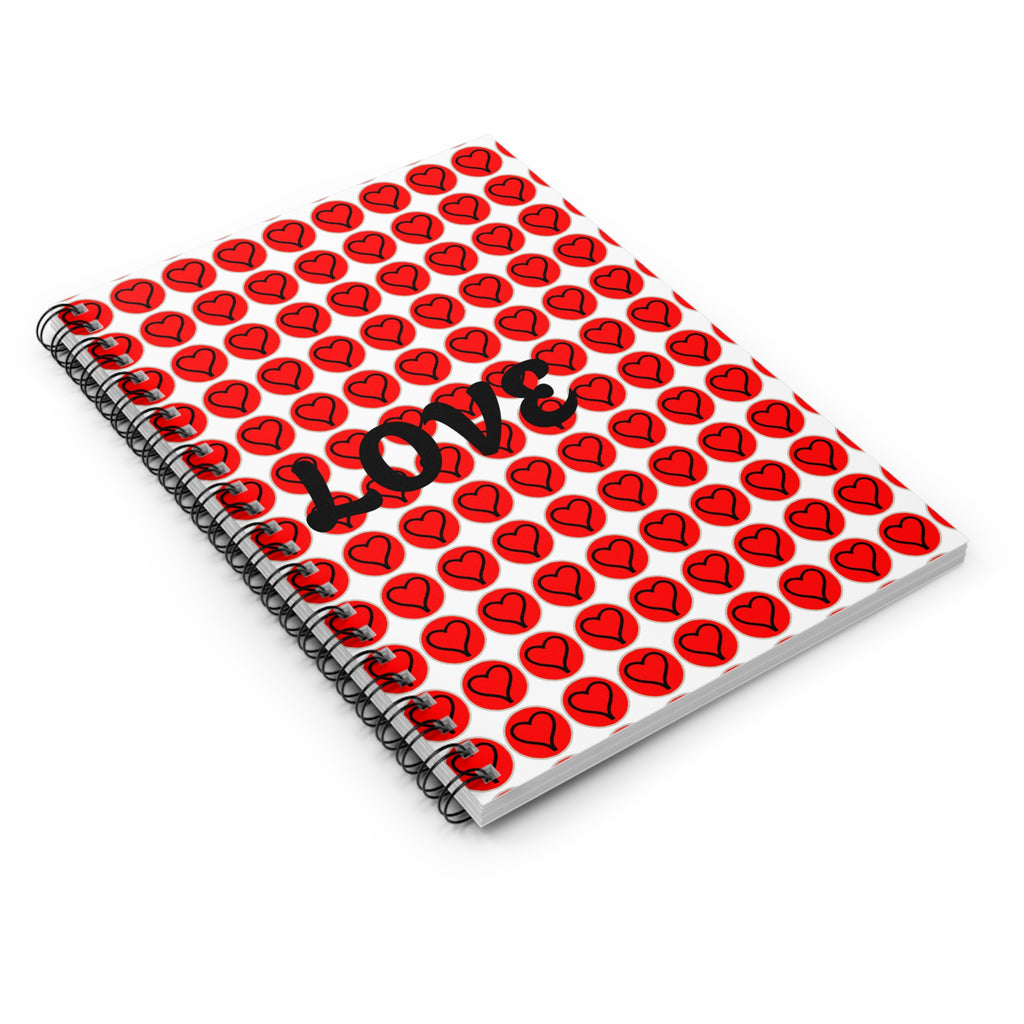 Love Heart Spiral Notebook — Ruled Journal for Valentine’s Notes & Everyday Writing