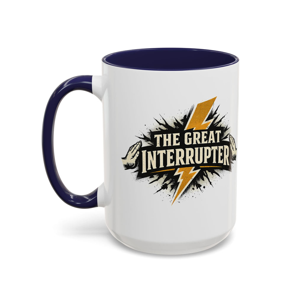 The Great Interrupter Coffee Mug — Funny Lightning Bolt Accent Ceramic Mug