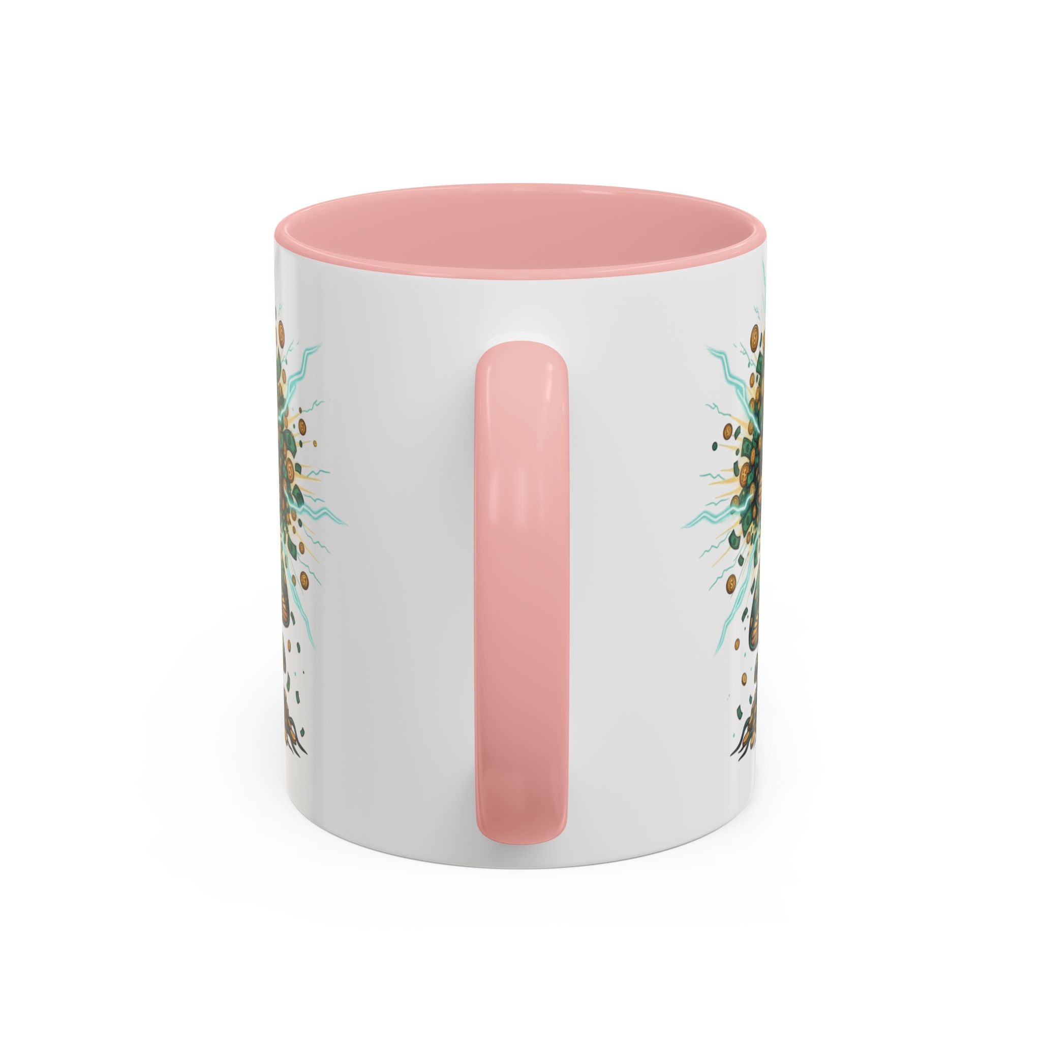 Accent Coffee Mug — 'Money Flows to Me Freely' Mushroom Abundance Design (11/15oz)