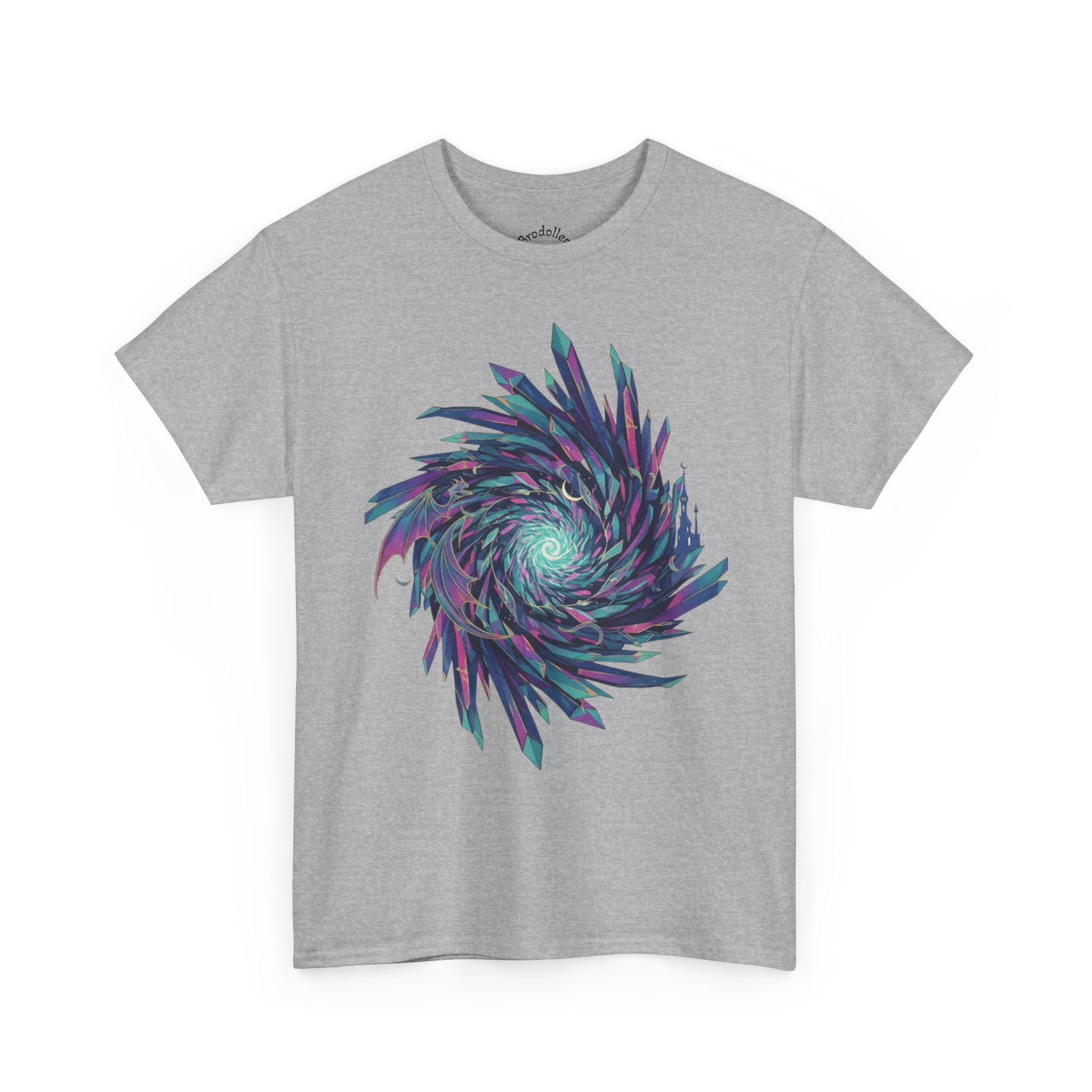 Psychedelic Spiral Graphic Tee — Vaporwave Swirl Art T-Shirt
