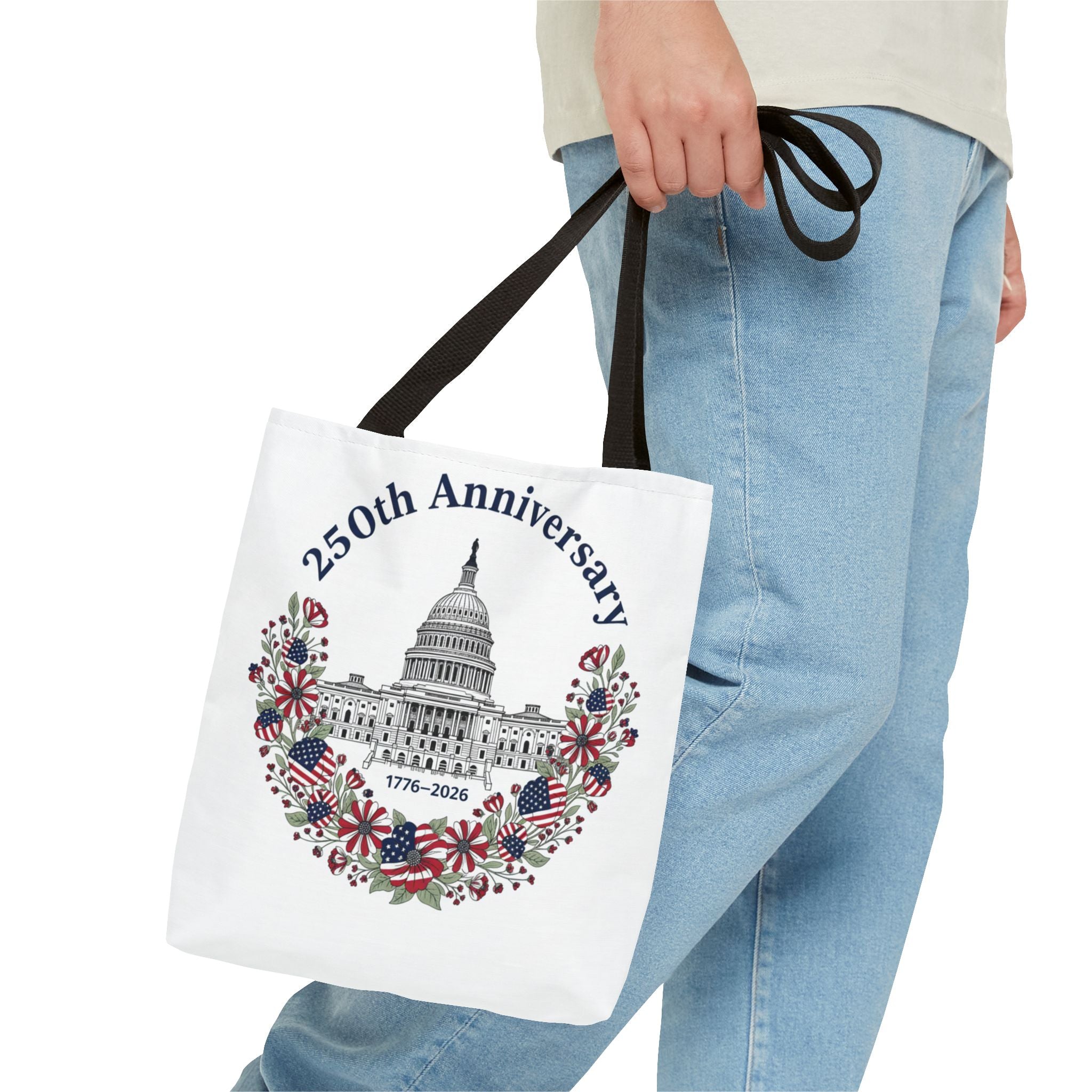 250th Anniversary Capitol Tote Bag — Patriotic USA Commemorative Tote (1776–2026)